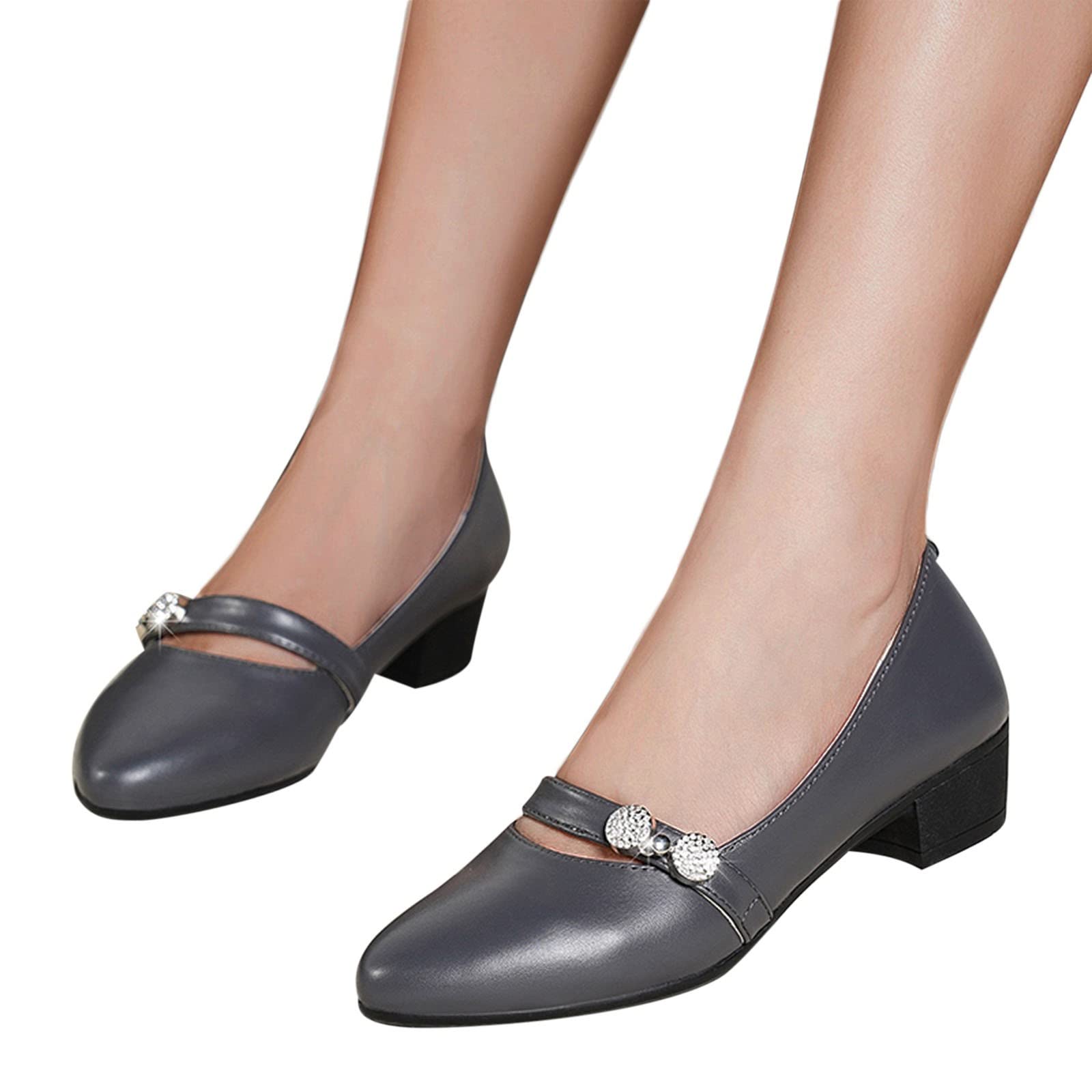 Women's Black Dressy Comfort Flats - Ultralight Foldable Non-Slip Work Shoes for Plantar Fasciitis | Casual & Outdoor Wear for Office, Travel & Daily Use