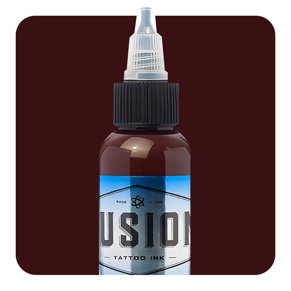 Premium Brick Red Fusion Tattoo Ink - Professional Tattoo Artist Supplies - 1oz/5oz/10oz Bottles - Ideal for Tattoo Shops & Body Art Studios