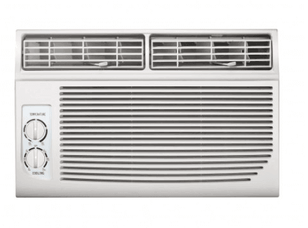 Impecca IWA08KM15 8,000 BTU Mechanical Window Air Conditioner - Compact Cooling for Small Rooms, Bedrooms & Offices