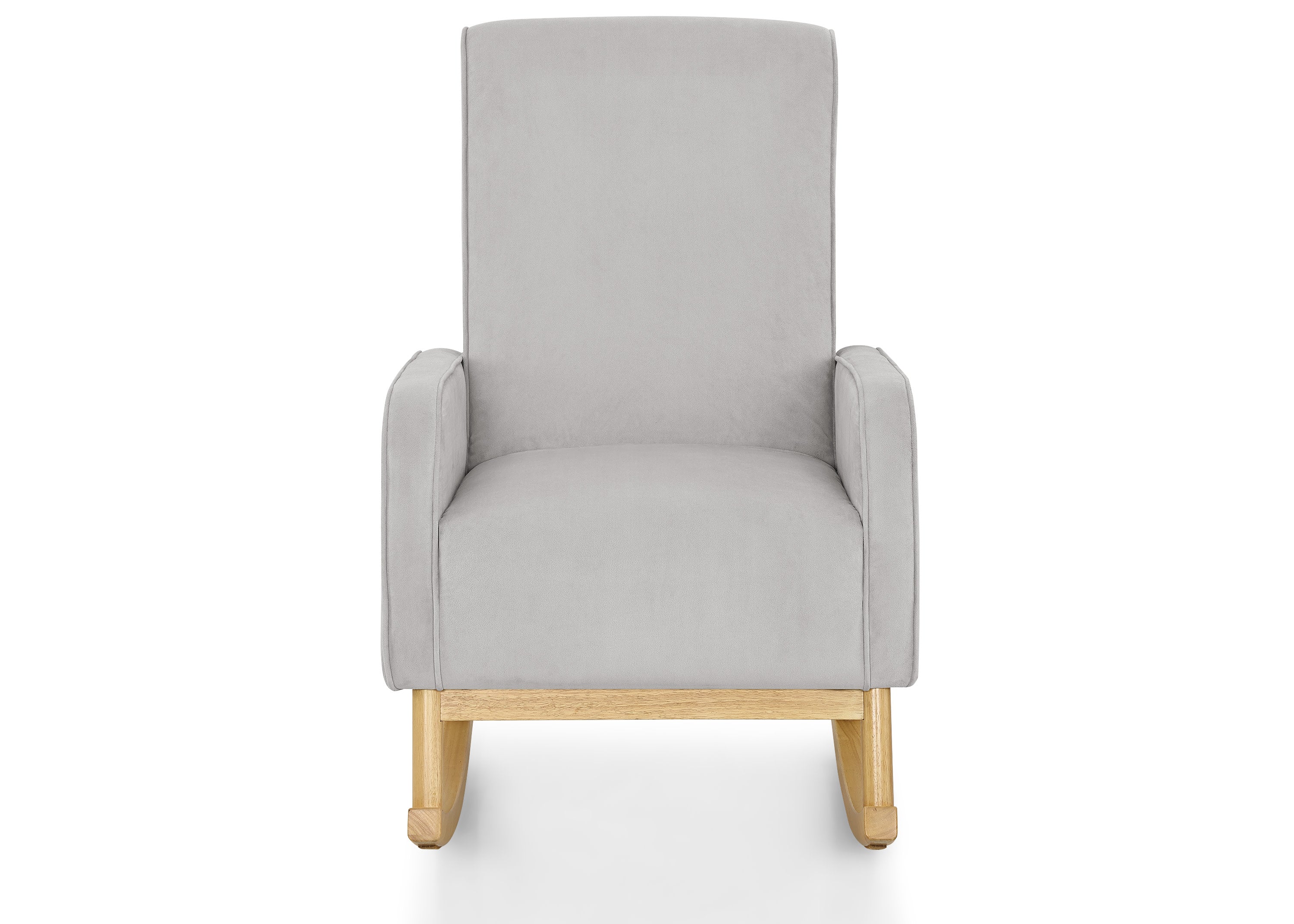Comfortable Drew Rocking Chair for Living Room, Nursery & Porch - Relaxing Wooden Rocker with Ergonomic Design for Adults & Seniors - Perfect for Reading, Nursing & Stress Relief