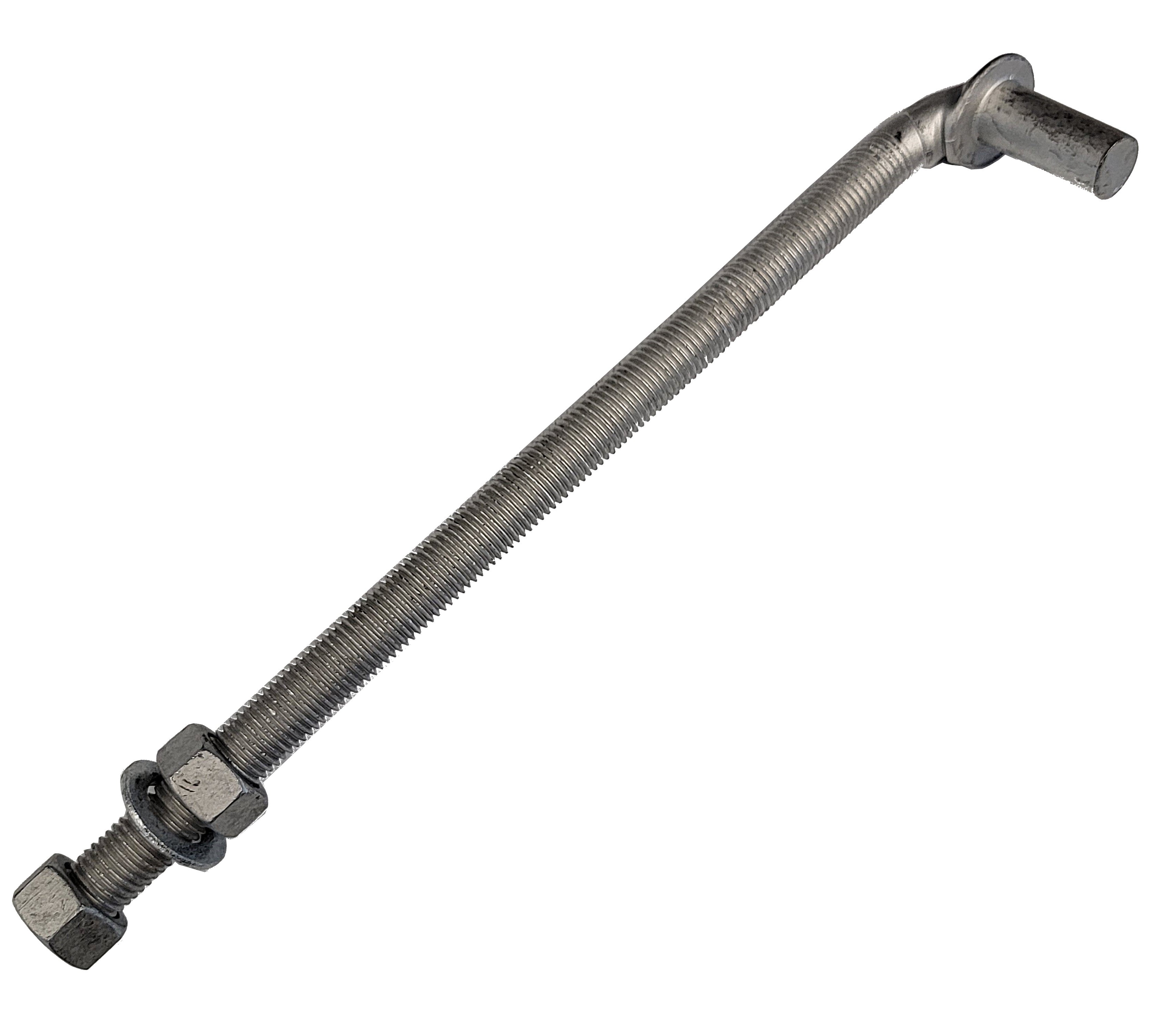 6 Inch Galvanized J Bolt - Heavy Duty Gate Hanger for Metal Posts - Secure Gate Installation for Fences, Barns & Farm Gates (Pack of 10)