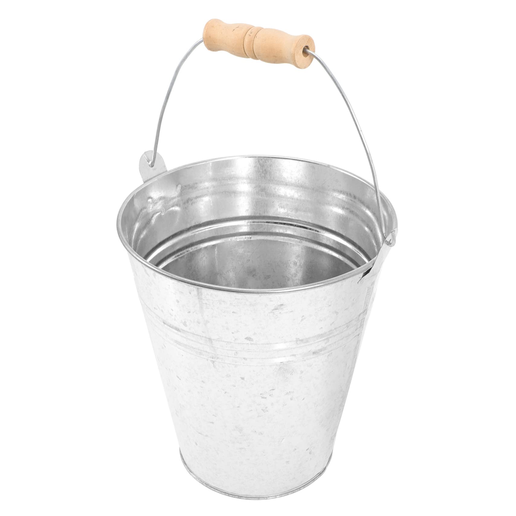 YARNOW Metal Bucket with Lid - Indoor/Outdoor Compost Bin, Utility Pail, Pellet Storage, Water Container - Perfect for Gardening, Camping, and Home Organization
