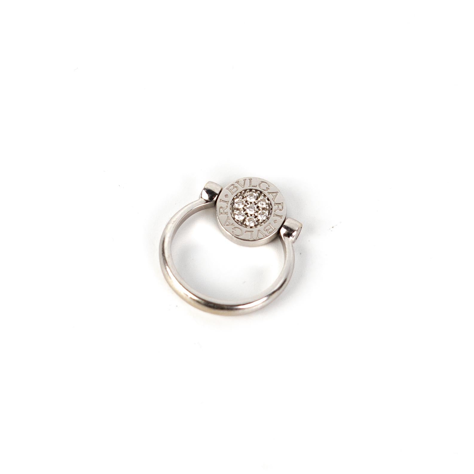 Bvlgari 18K White Gold Ring - Size 53 | Luxury Diamond Jewelry for Women | Perfect for Weddings, Anniversaries & Special Occasions