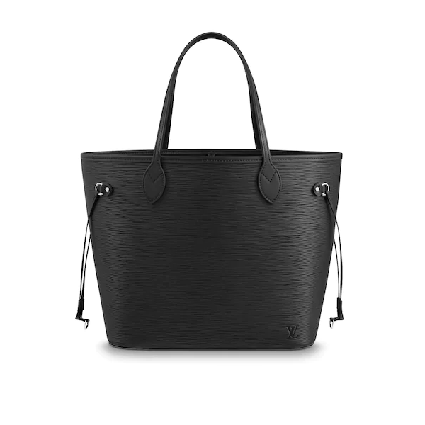 Authentic Louis Vuitton Neverfull MM Epi Leather Tote Bag in Black - Luxury Handbag for Women, Perfect for Work, Travel & Everyday Use