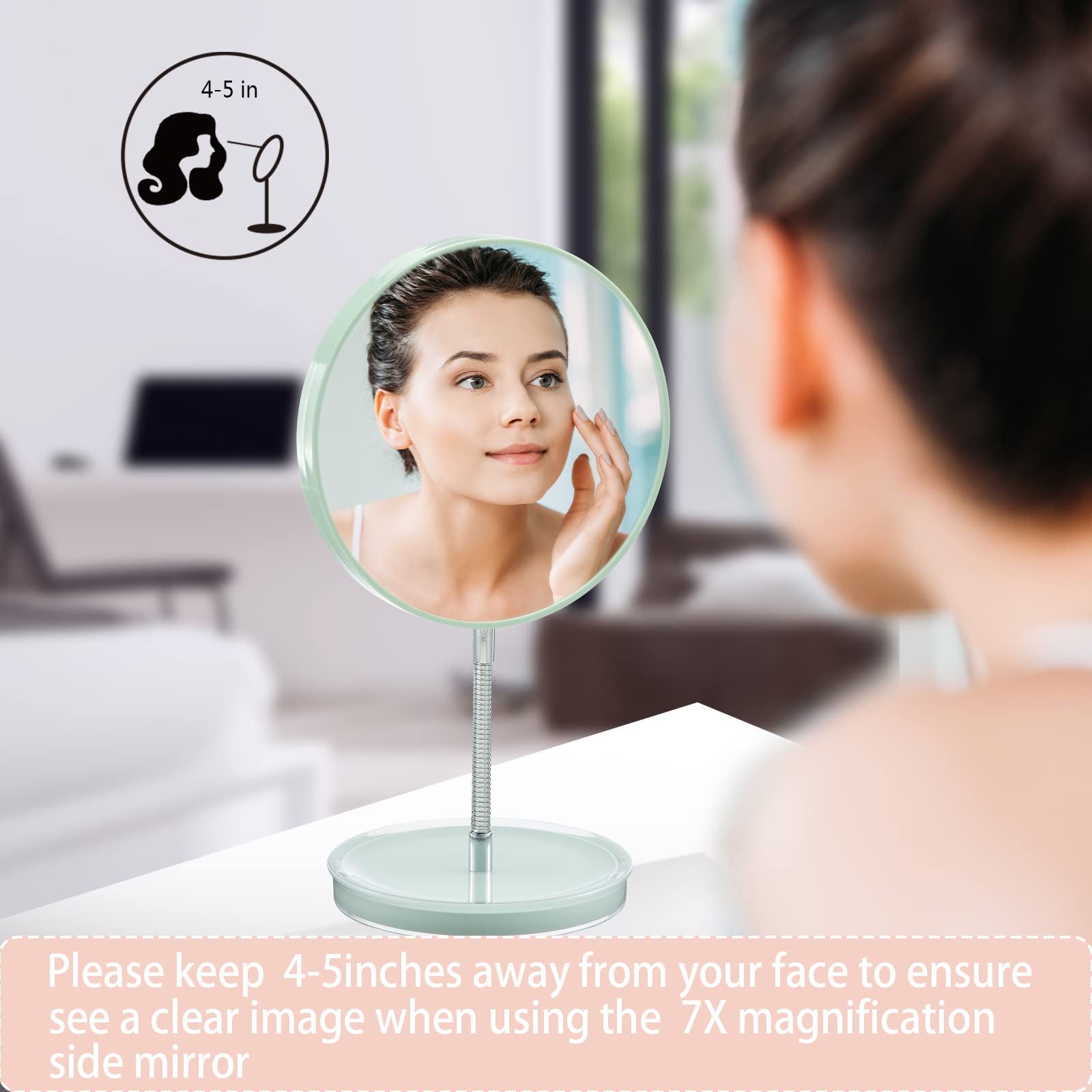 Magnifying Makeup Mirror with Stand - 6