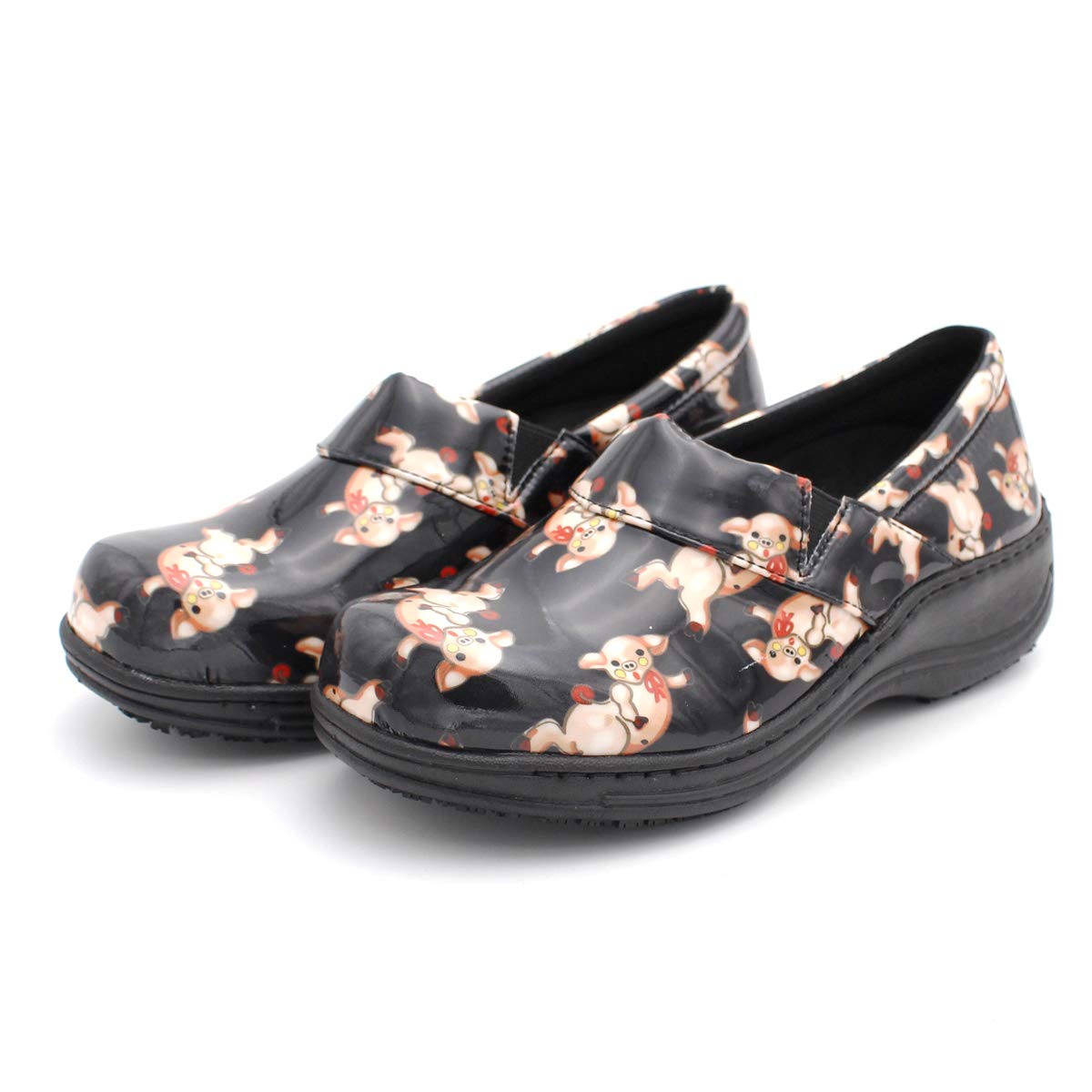 Laforst Women's Rachel Slip-Resistant Nursing & Waitress Shoes - Comfortable Manmade Upper Clogs for Healthcare & Food Service Professionals