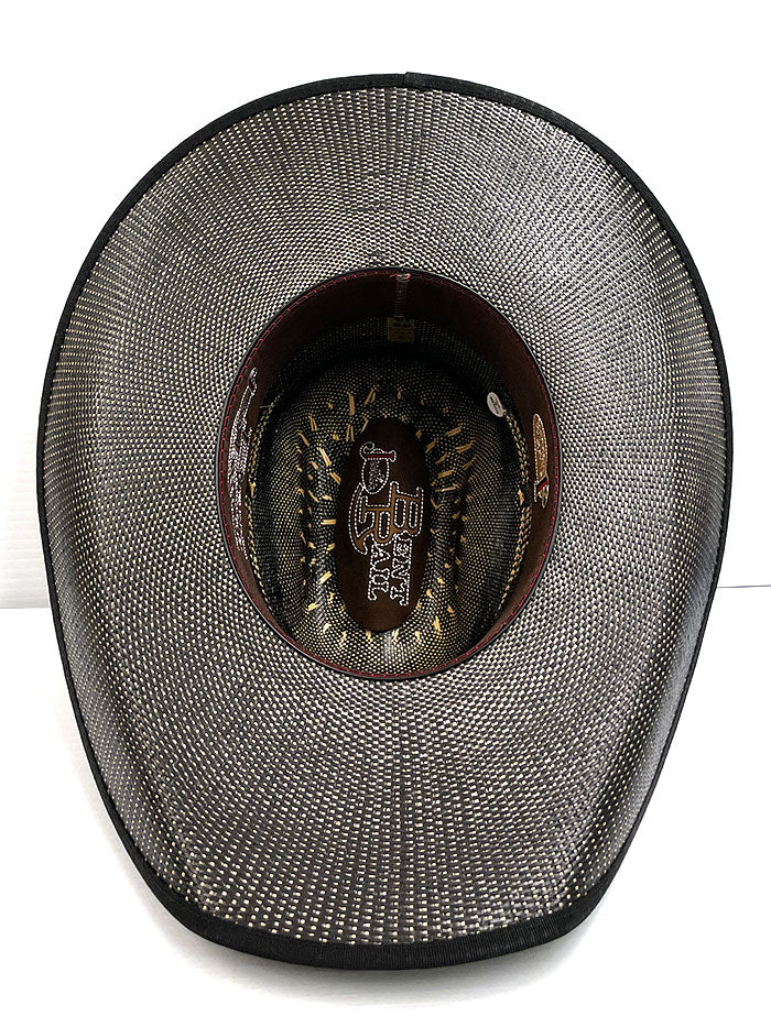 Justin Boots JS5256FNX BK Bent Rail Fenix Straw Cowboy Hat - Black Western Hat for Men, Perfect for Rodeo, Country Music Festivals & Outdoor Adventures