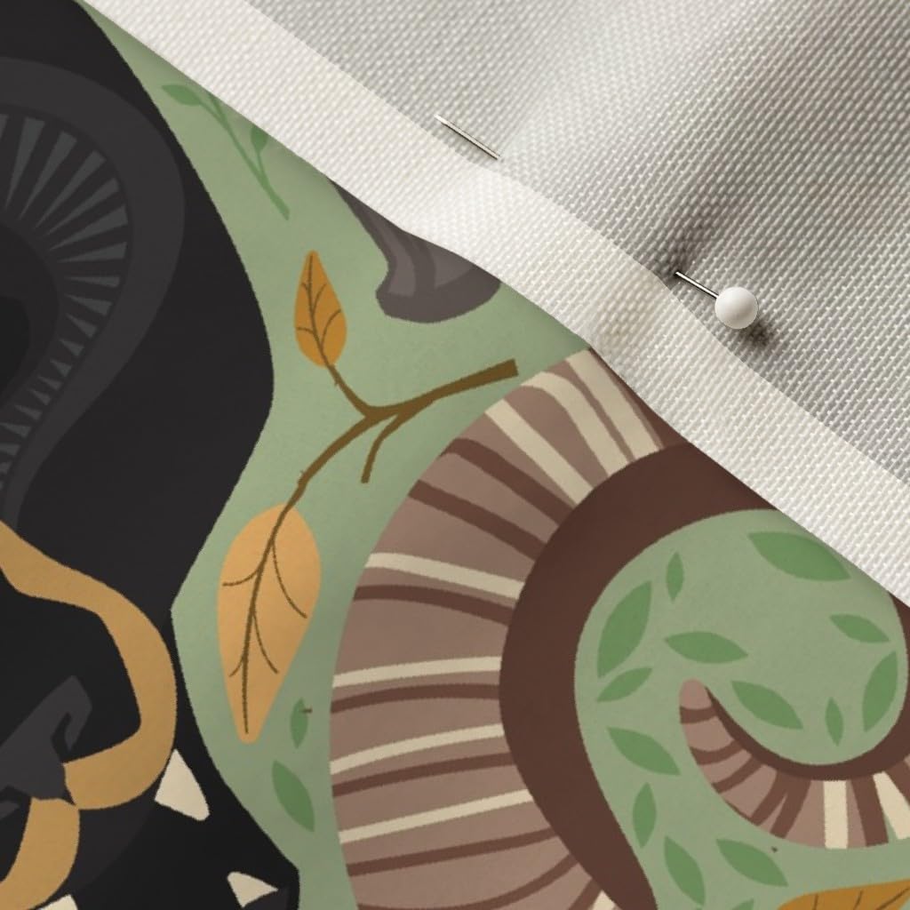 Woodland Wild Animals Printed Velvet Fabric by The Yard - Bear Nature Feather Design for Upholstery, Home Decor & Apparel | Perfect for Nursery, DIY Projects & Fashion Sewing