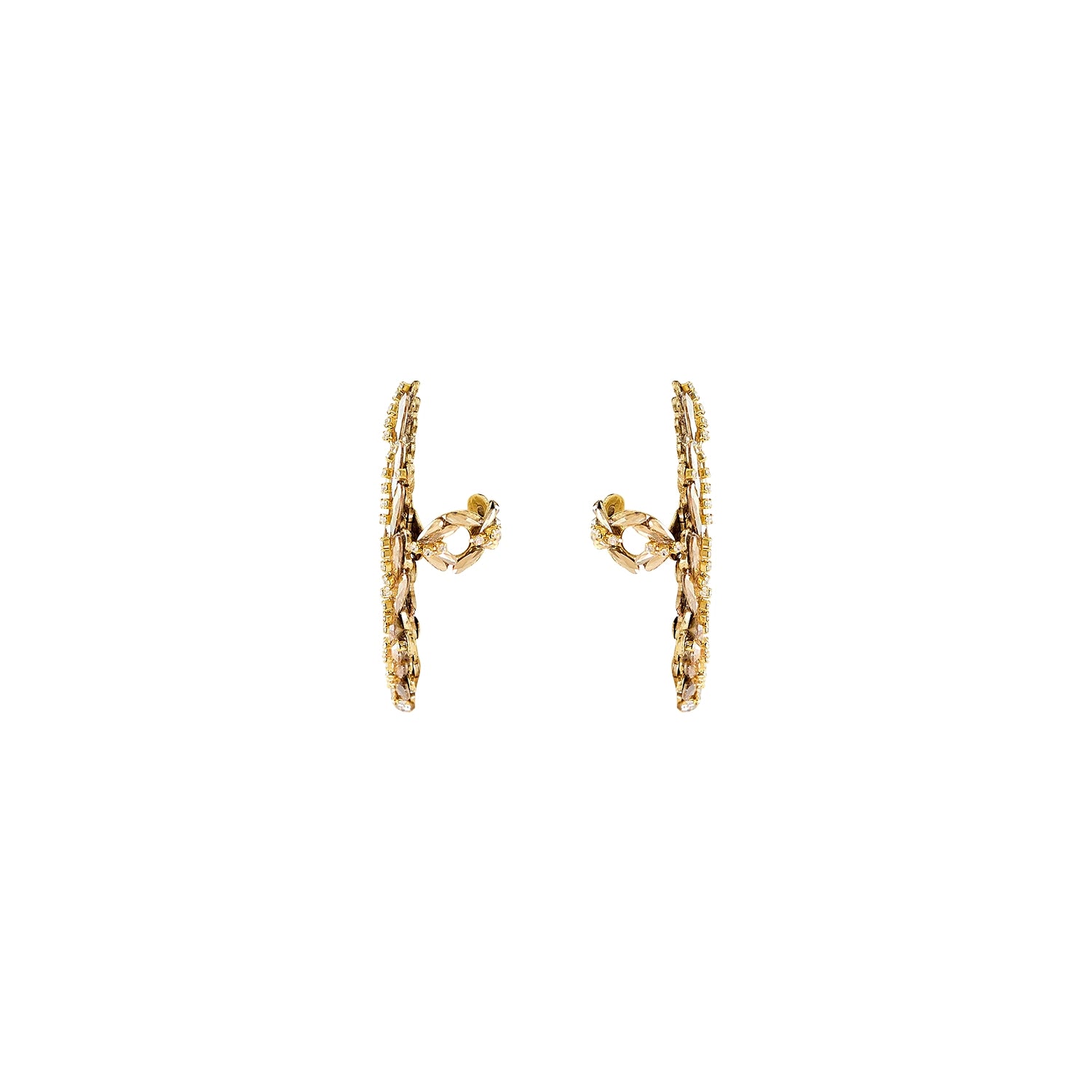 AURELETTE Elegant Ear Crawler Earrings for Women - Dainty Gold Plated Hoop Earrings for Everyday Wear & Special Occasions