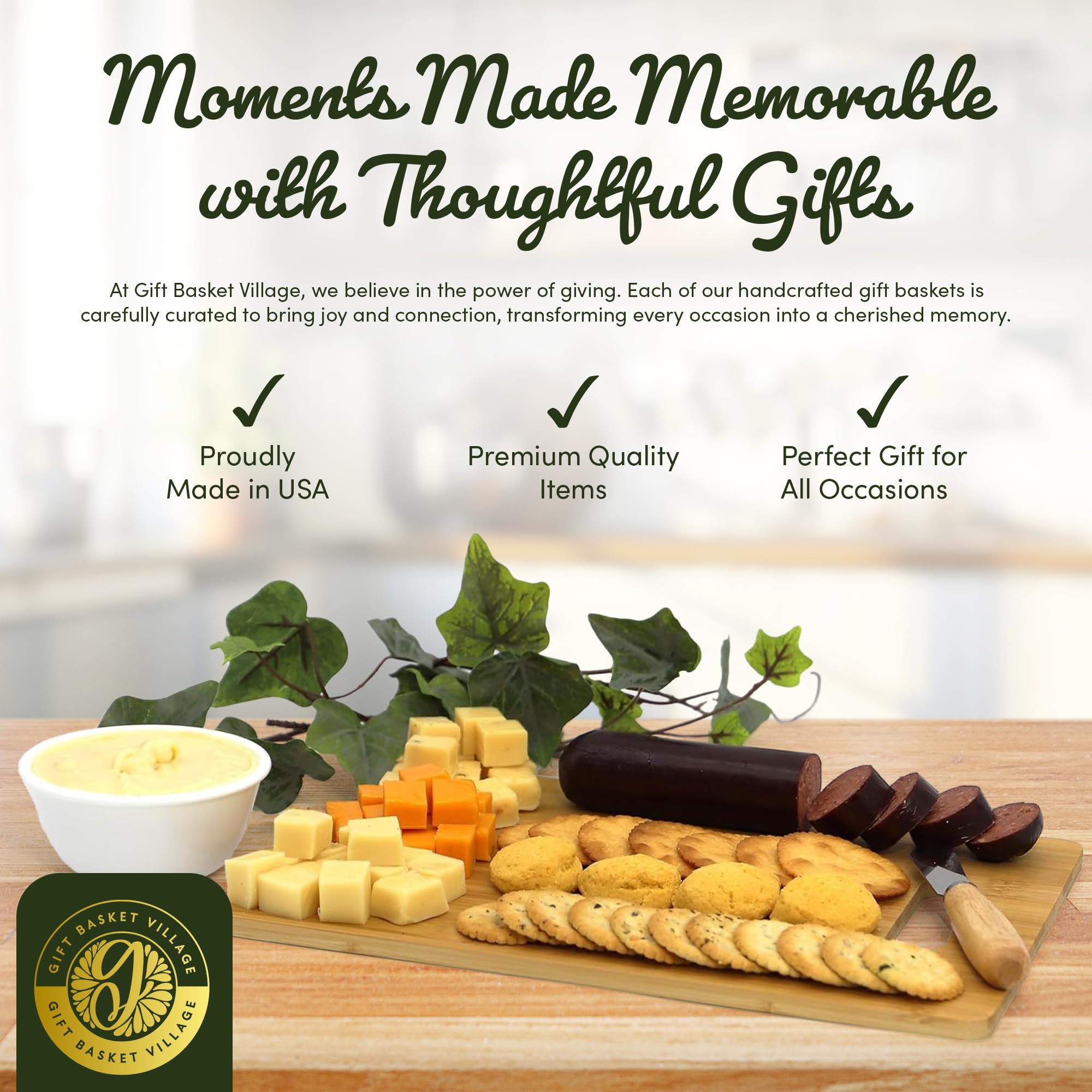Premium Fall Cheese and Sausage Gift Basket - 7lb Gourmet Seasonal Flavors | Perfect for Thanksgiving, Holiday Gifts & Corporate Events
