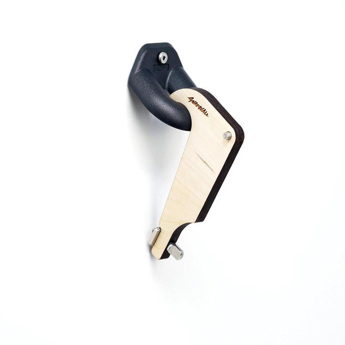 Shepps/Gnarwall Surfboard Wall Mount Hooks - Single Fin Surfboard Rack for Secure Storage - Perfect for Garage, Bedroom, or Beach House Organization