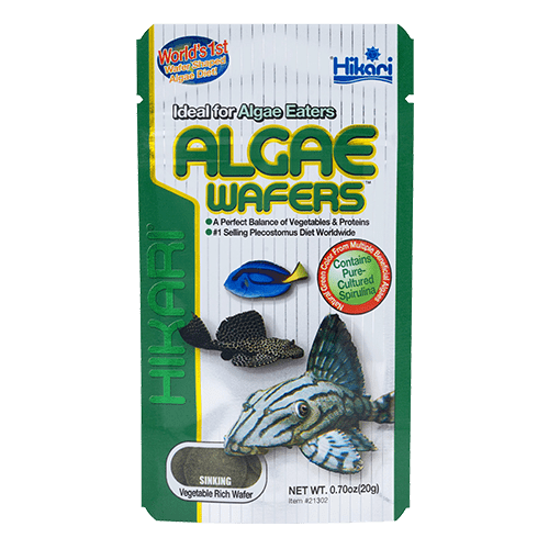 Hikari Tropical Algae Wafers - Premium Fish Food for Tropical Fish, Herbivores & Bottom Feeders - Ideal for Aquariums, Ponds & Fish Tanks