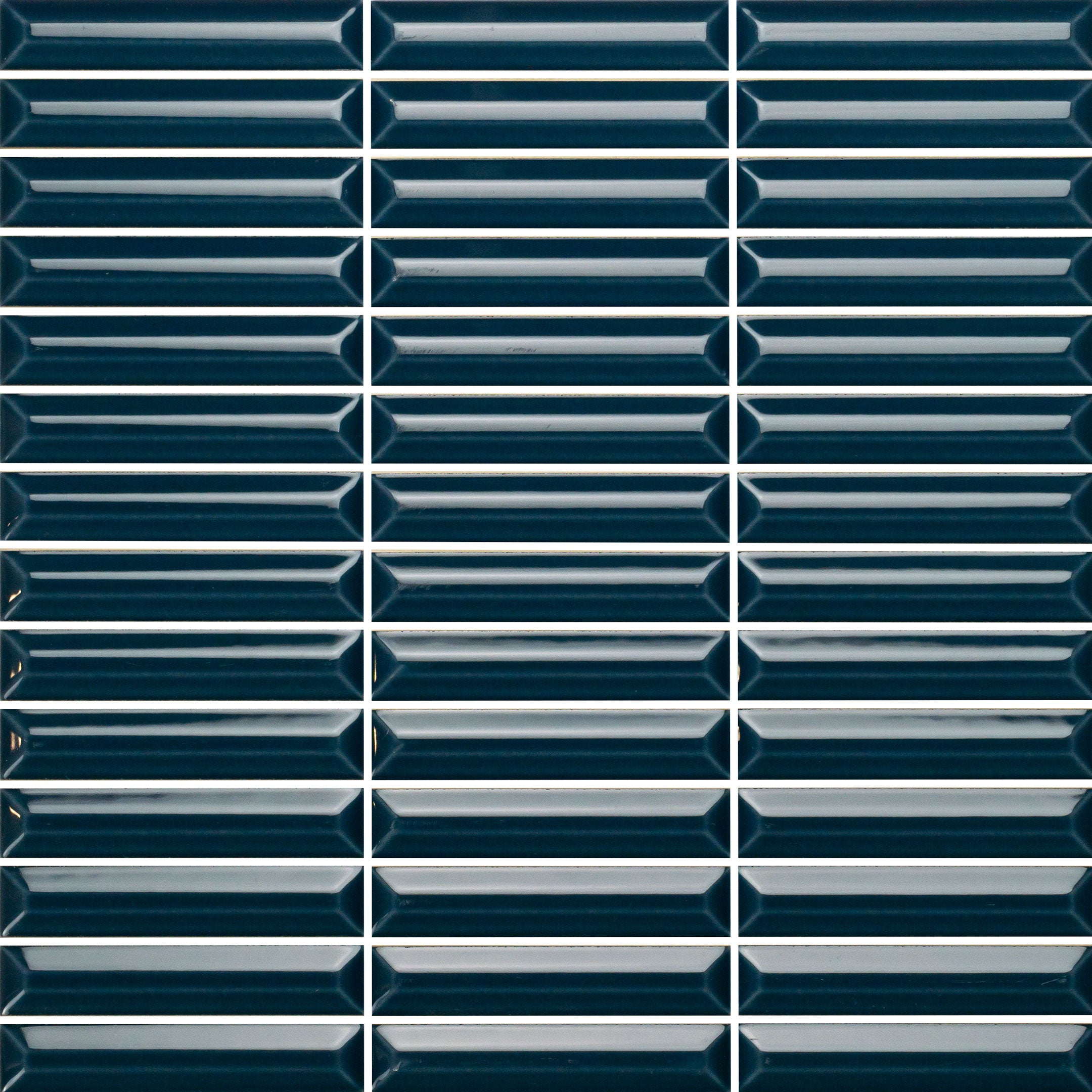Hashira Curve Kit Kat Fluted Wall Tile - Decorative Ceramic Tiles for Kitchen Backsplash & Bathroom Accent Wall