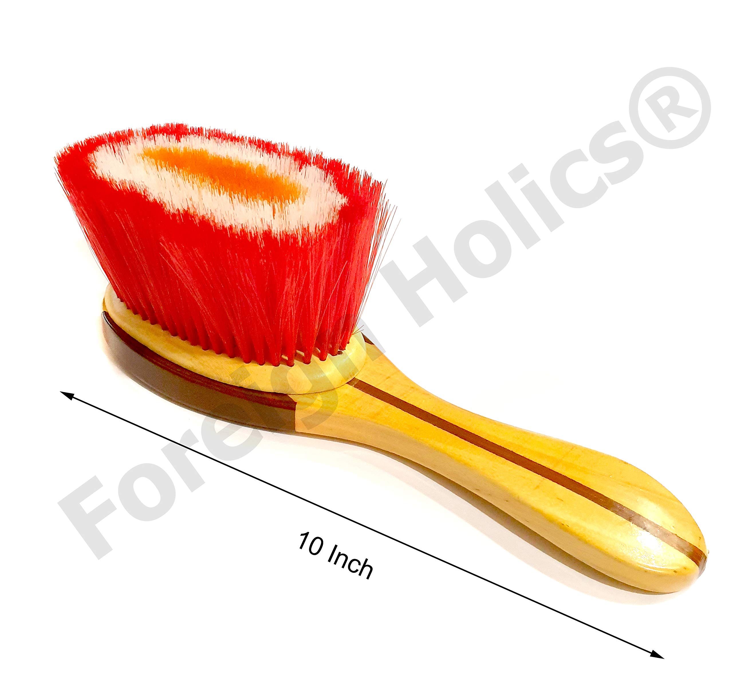 Premium Wooden Salon Hair Duster Brush - Professional Neck & Powder Cleaning Brush for Barbers & Stylists - Perfect for Salon Grooming, Makeup Application & Dust Removal