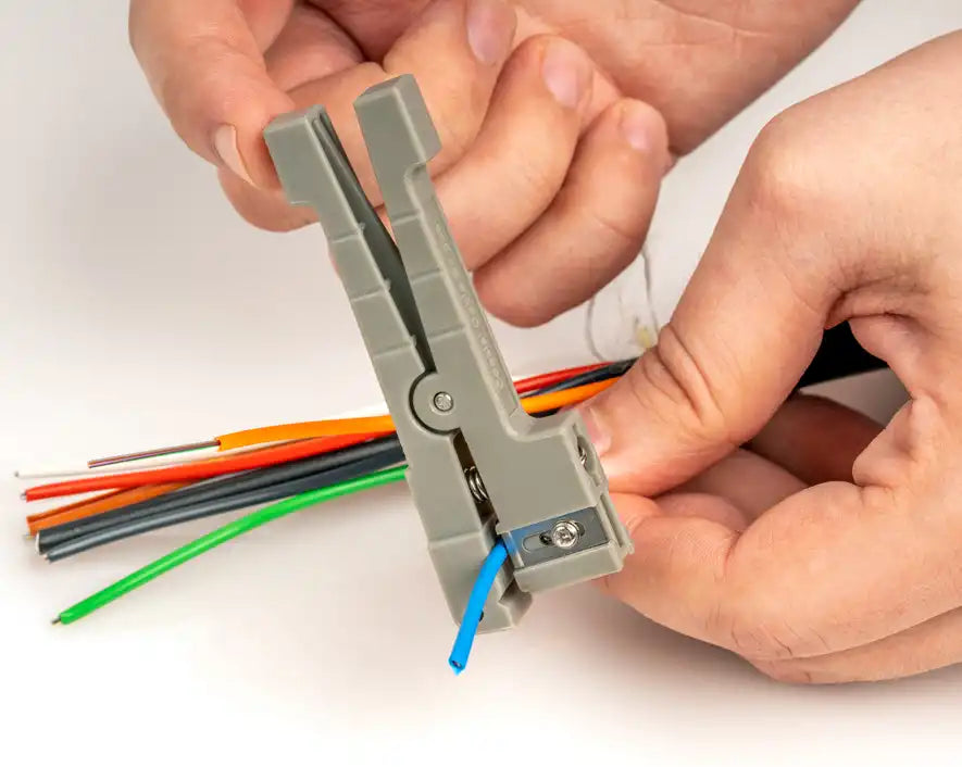 Compact Fiber Slitter and Ring Tool for 0-0.250 OD - Precision Fiber Optic Cable Cutting & Stripping Tool - Ideal for Network Installations & Telecom Repairs