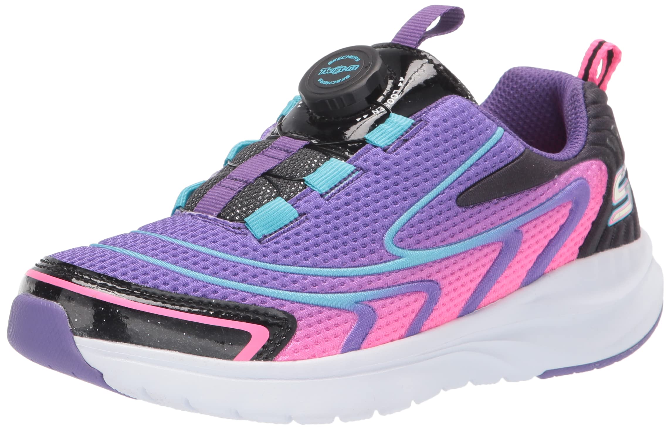 Skechers Girls Ultra Groove Swirly Fun Sneakers - Lightweight Comfortable Athletic Shoes for Kids, Running, Playground & School Activities