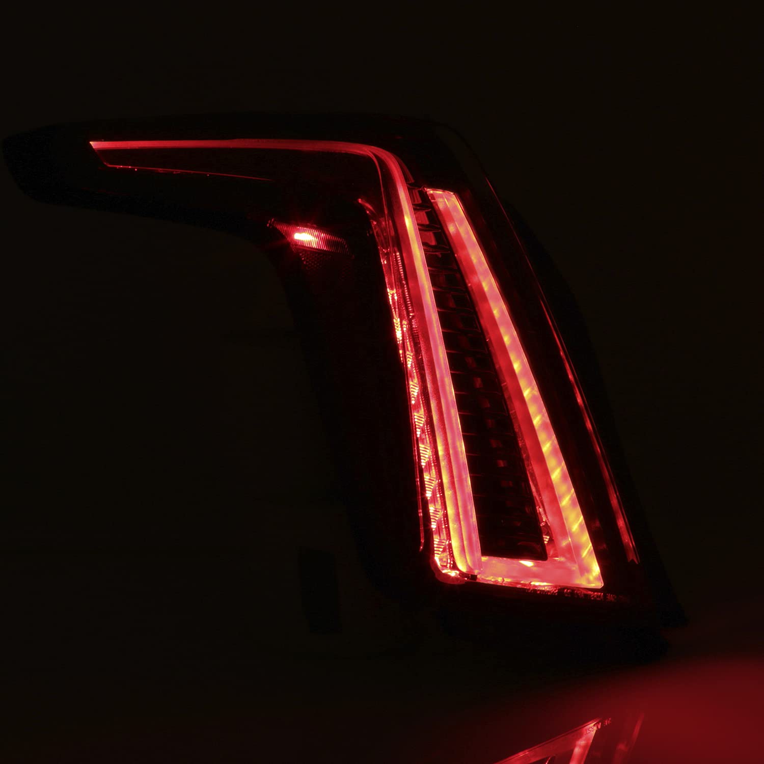 AKKON Full LED Tail Lights for 2017-2019 Cadillac XT5 - Euro Black OE Style Left Driver Side Assembly (Sport Package Compatible) | Perfect Upgrade for Night Driving & Enhanced Visibility