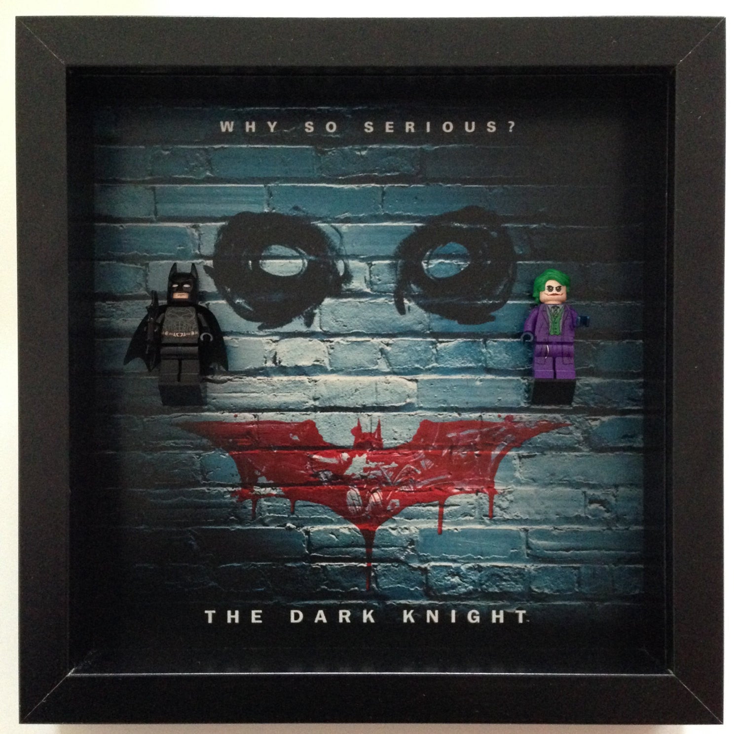 Exclusive Lego® Batman The Dark Knight Minifigure Display Frame - Perfect for Collectors & Home Decor