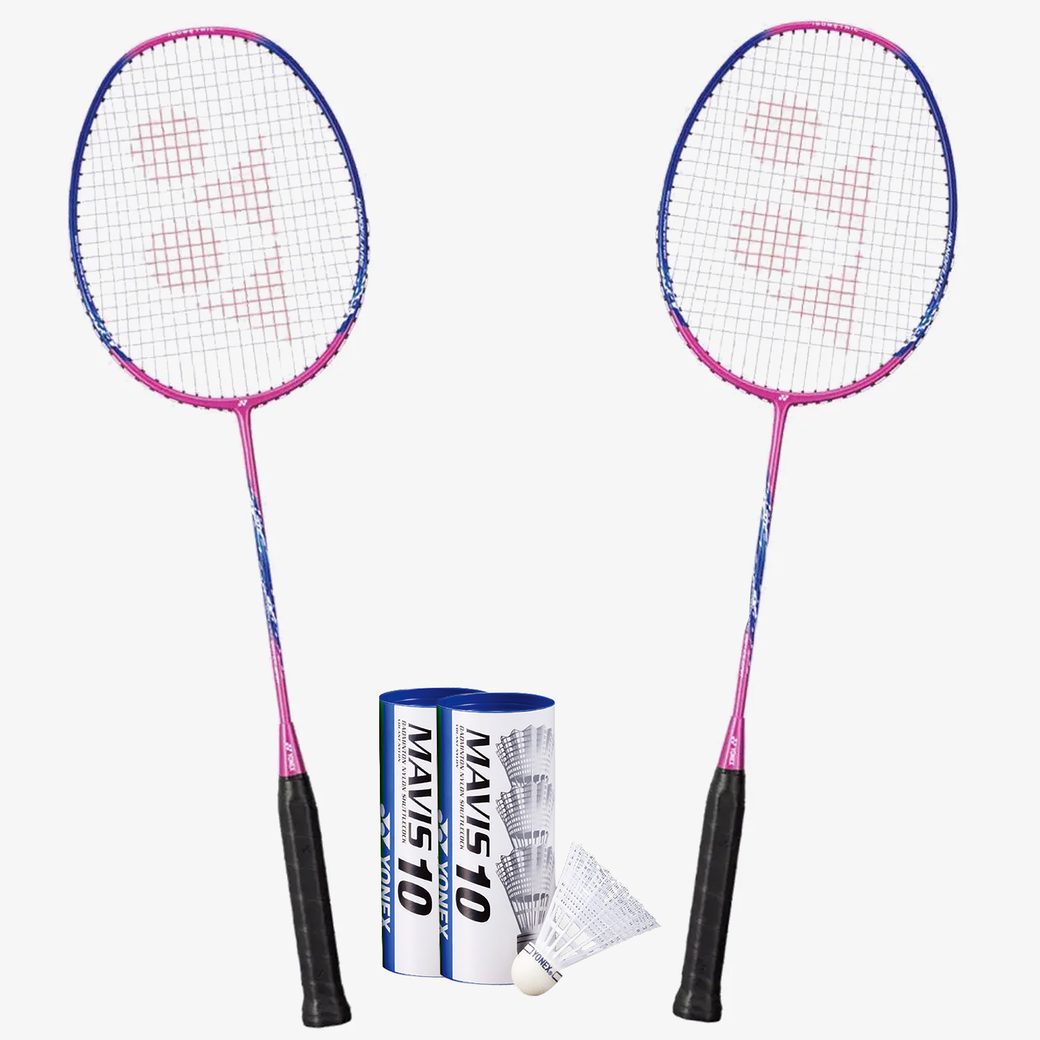 Yonex Nanoflare 001 Clear Pink Badminton Racket Combo Set with Shuttlecocks (250) - Perfect for Professional Training & Recreational Play