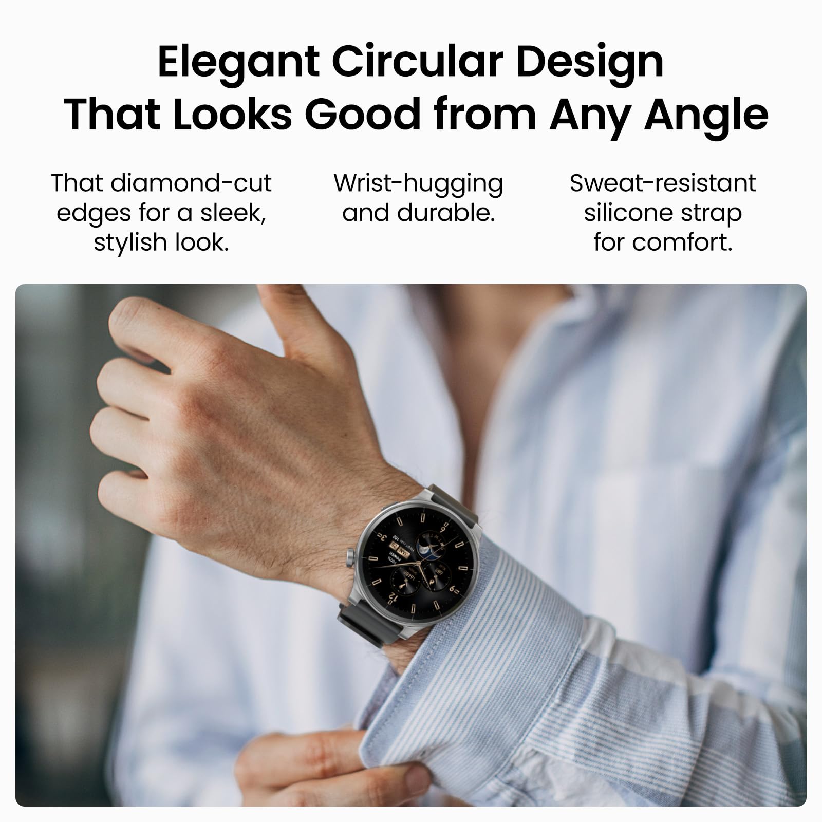 TOZO S5 Smart Watch with AMOLED Display - 1.43