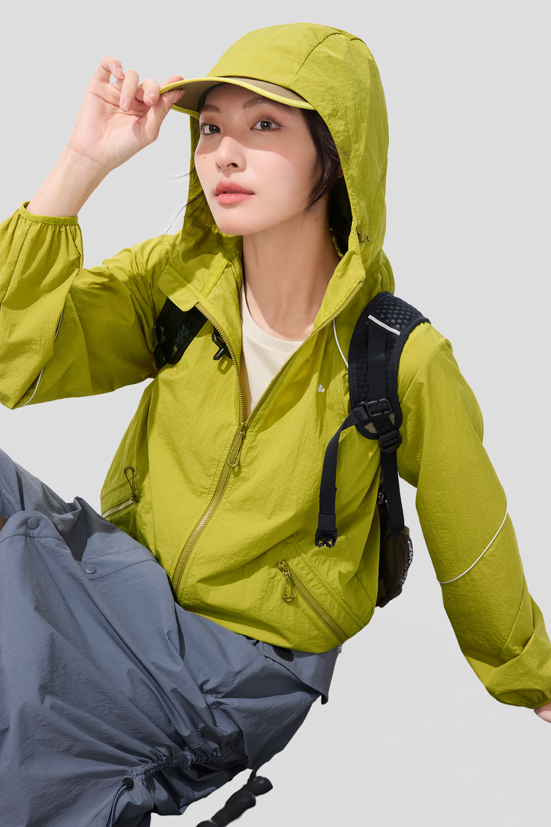 Women's Waterproof Rain Jacket with UPF 100+ Sun Protection - Lightweight Windbreaker for Hiking, Travel & Outdoor Activities