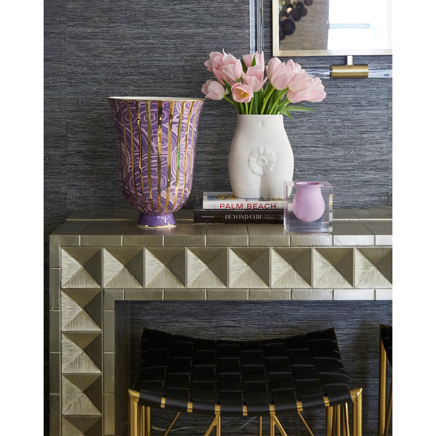 Edie Vase - Modern Ceramic Flower Vase for Home Decor, Wedding Centerpiece & Office Desk Decorations | Elegant Floral Arrangement Holder for Living Room, Dining Table & Gift Giving
