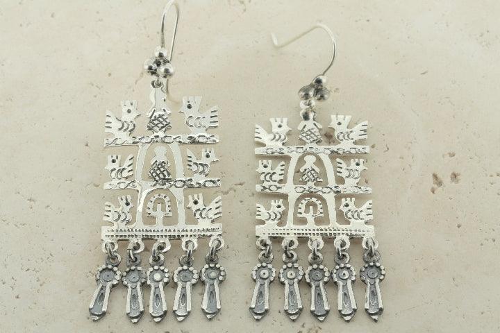 Tree of Life Earrings for Women - Large Wide Boho Hoop Earrings - Spiritual Jewelry for Yoga, Meditation & Everyday Wear
