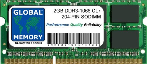 2GB DDR3 1066MHz PC3-8500 204-PIN SODIMM Laptop RAM Memory Upgrade for MacBook (Late 2008 to Mid 2010) & MacBook Pro (Late 2008 to Mid 2010) - Improve Performance for Multitasking, Video Editing & Gaming