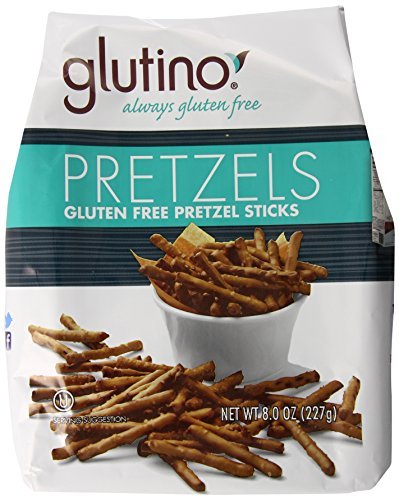 Glutino Gluten Free Pretzel Sticks - 8 Oz (Pack of 12) | Crunchy Snacks for School Lunches, Parties & Healthy On-the-Go Snacking