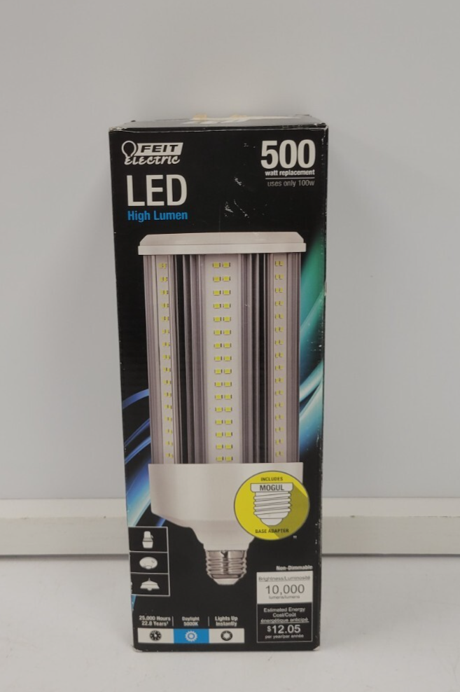 Feit Electric C10000 LED Light Bulb - Energy Efficient, 10000 Lumens, Bright White Light - Perfect for Warehouses, Garages, and Large Spaces