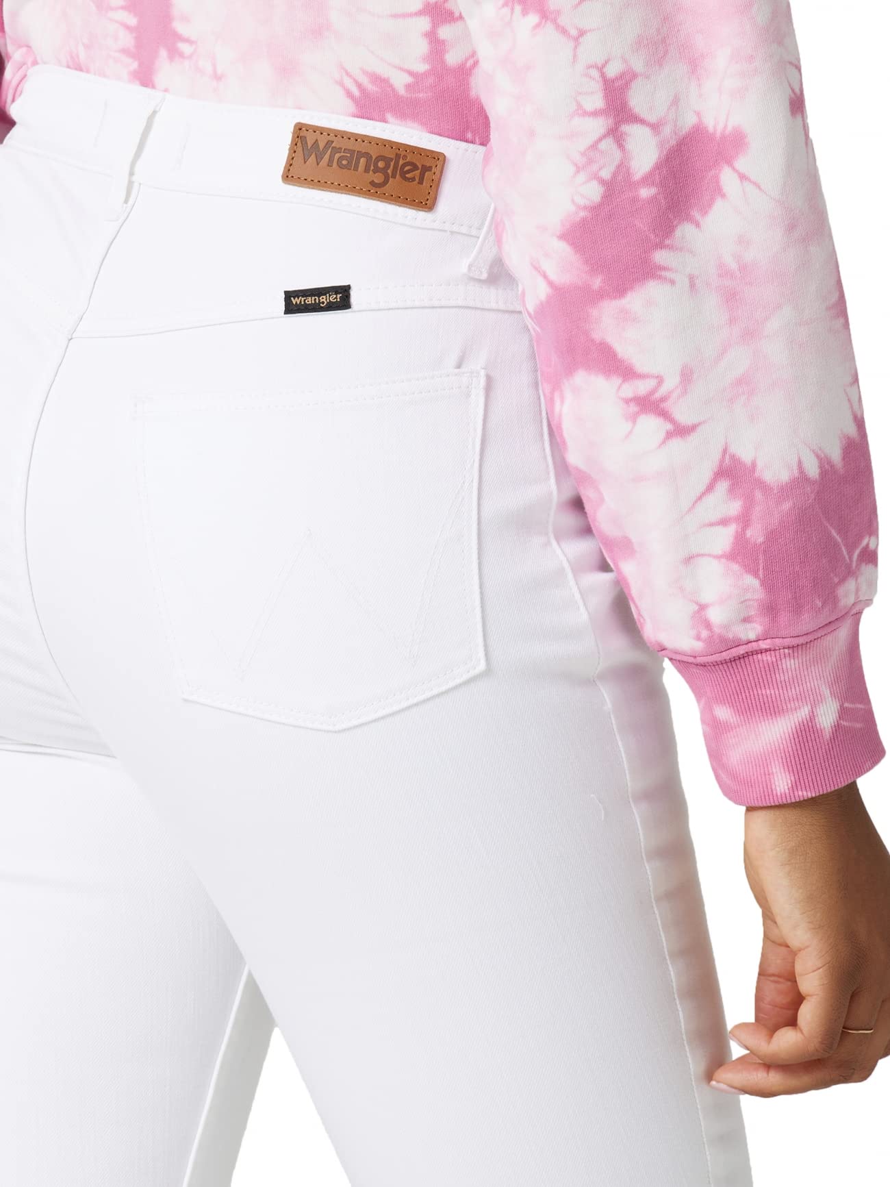 Wrangler Women's High Rise Unforgettable Skinny Jeans - Slim Fit Stretch Denim Pants for Casual Wear & Everyday Outfits