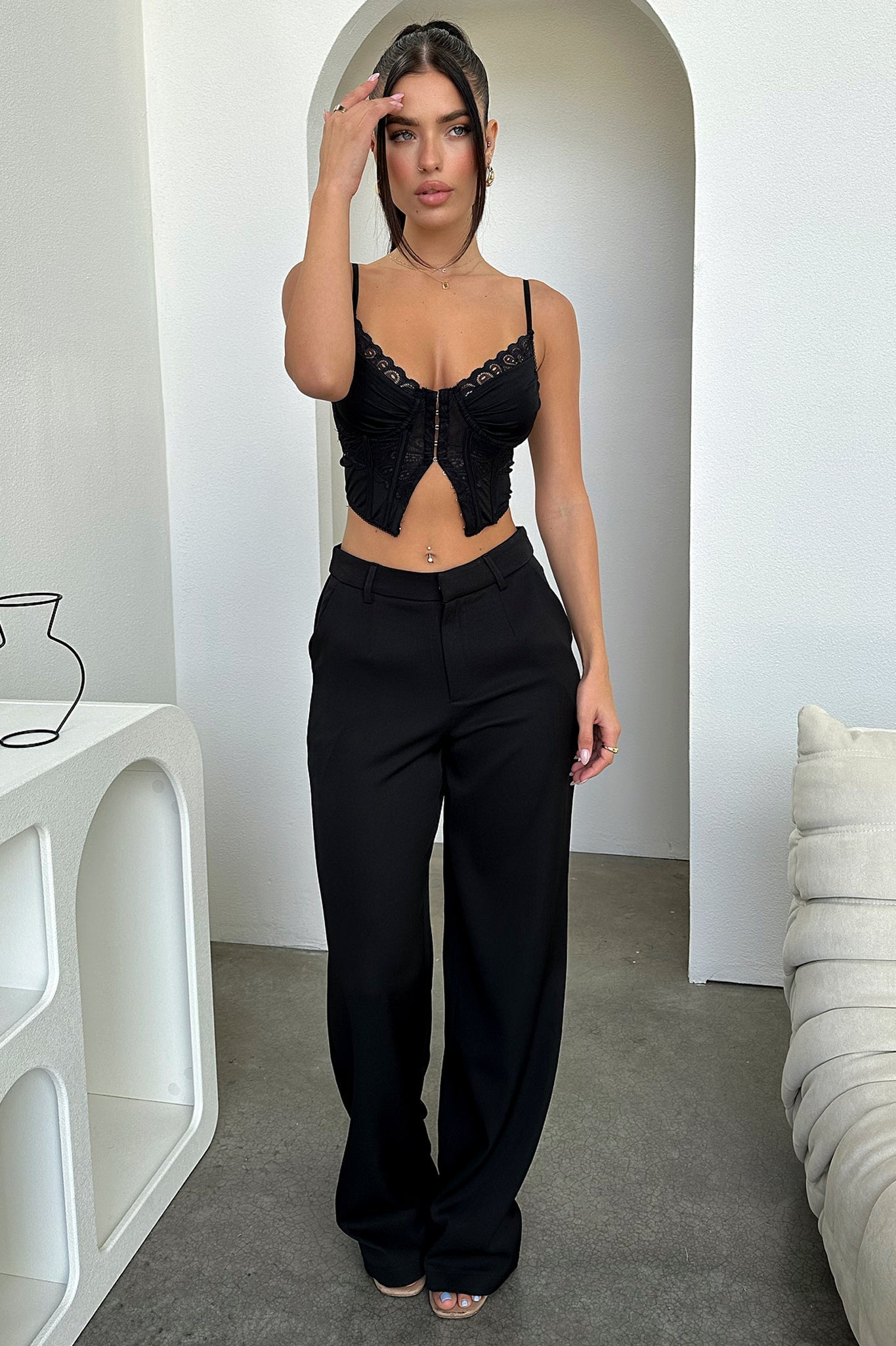 Joelle Top - Women's Black Blouse for Casual Wear & Office Outfits | Trendy & Comfortable