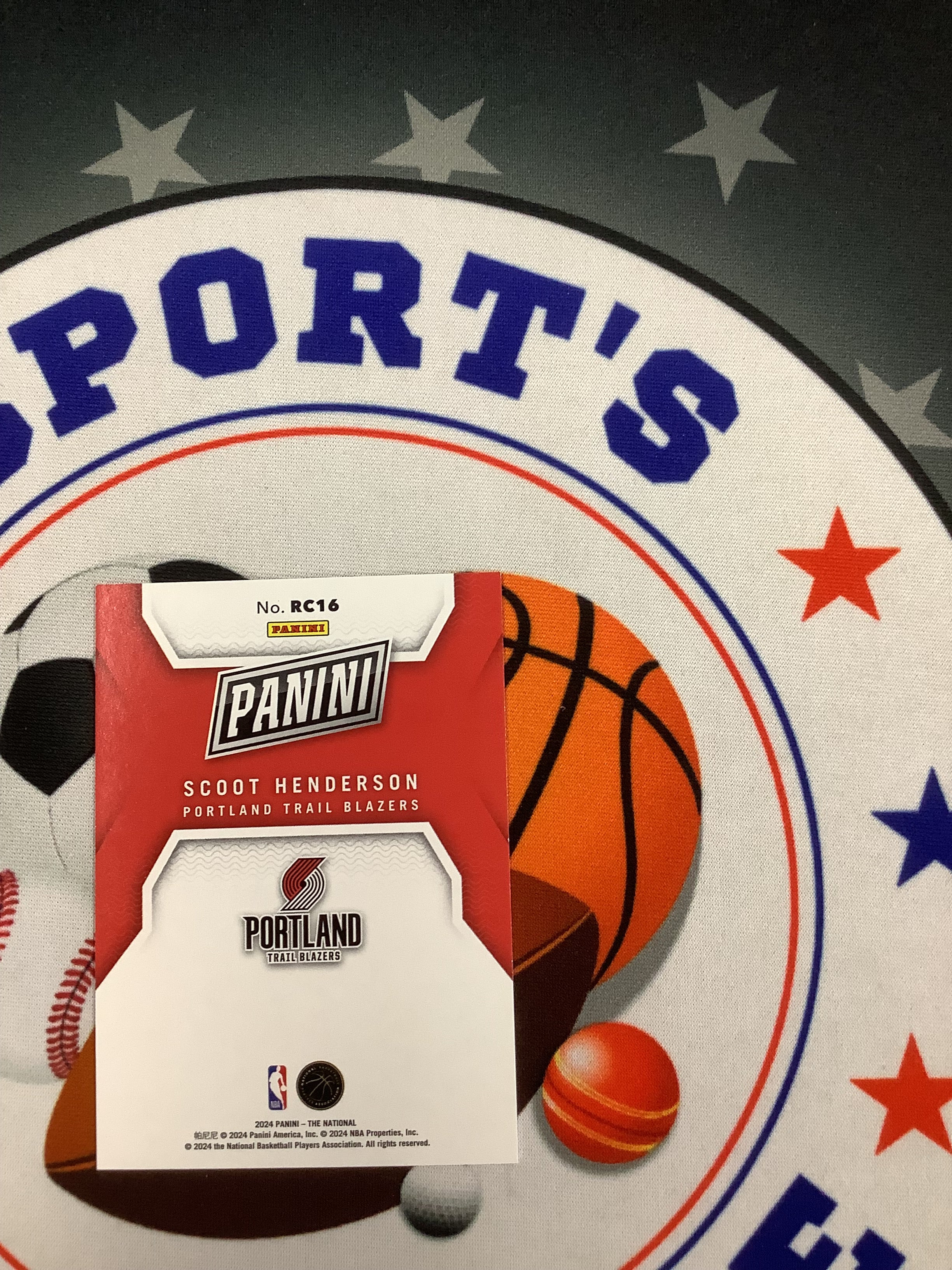 2024 Panini National Scoot Henderson Rookie Card #/50 - Rare Collectible for Basketball Fans & Sports Memorabilia Enthusiasts
