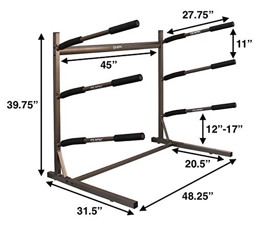 Stoneman Sports Freestanding Floor Stand for Paddleboards & SUP Storage - Heavy Duty Kayak Rack Organizer for Garage, Beach House, or Backyard - Perfect for Stand Up Paddle Board, Surfboard & Water Sports Equipment