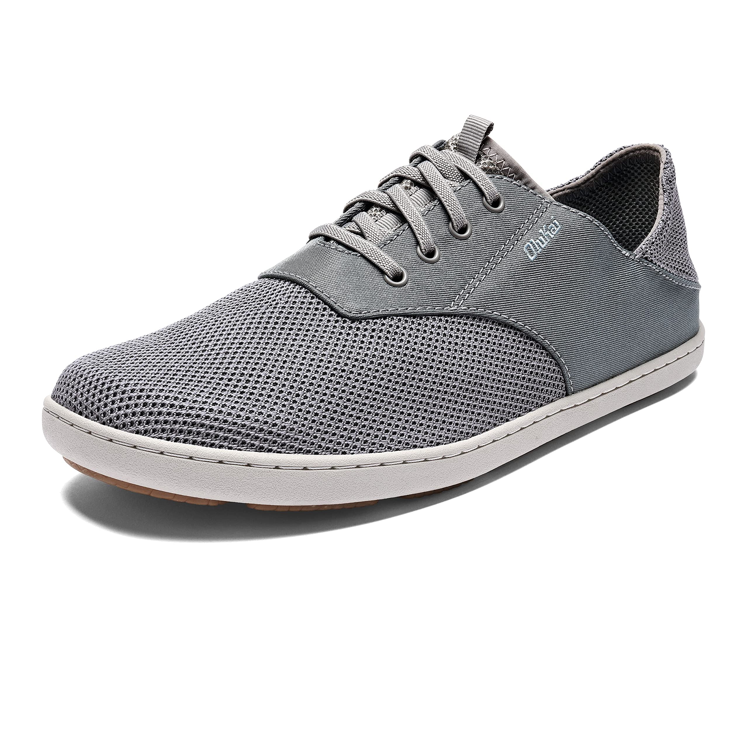 OLUKAI Nohea Moku Men's Breathable Sneakers - Slip-On Walking Shoes with Stretch Construction & All-Weather Rubber Soles - Comfortable Casual Shoes for Work, Travel & Everyday Wear
