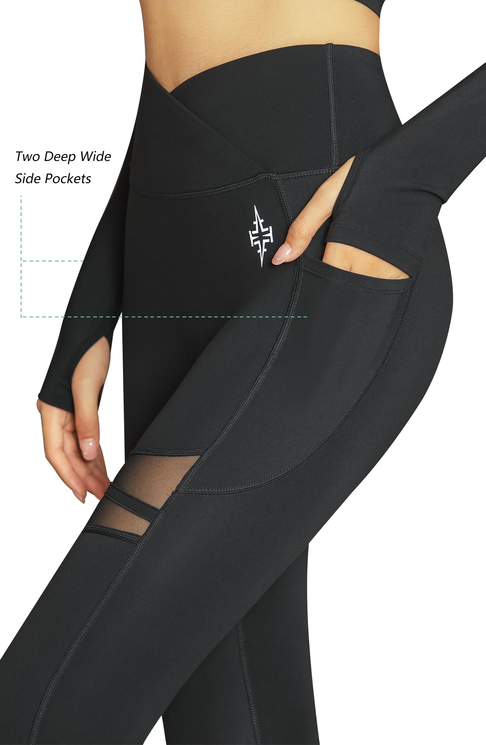 High Waist Yoga Pants for Women with Pockets - Tummy Control Workout Leggings - Soft & Comfortable for Gym, Running & Everyday Wear