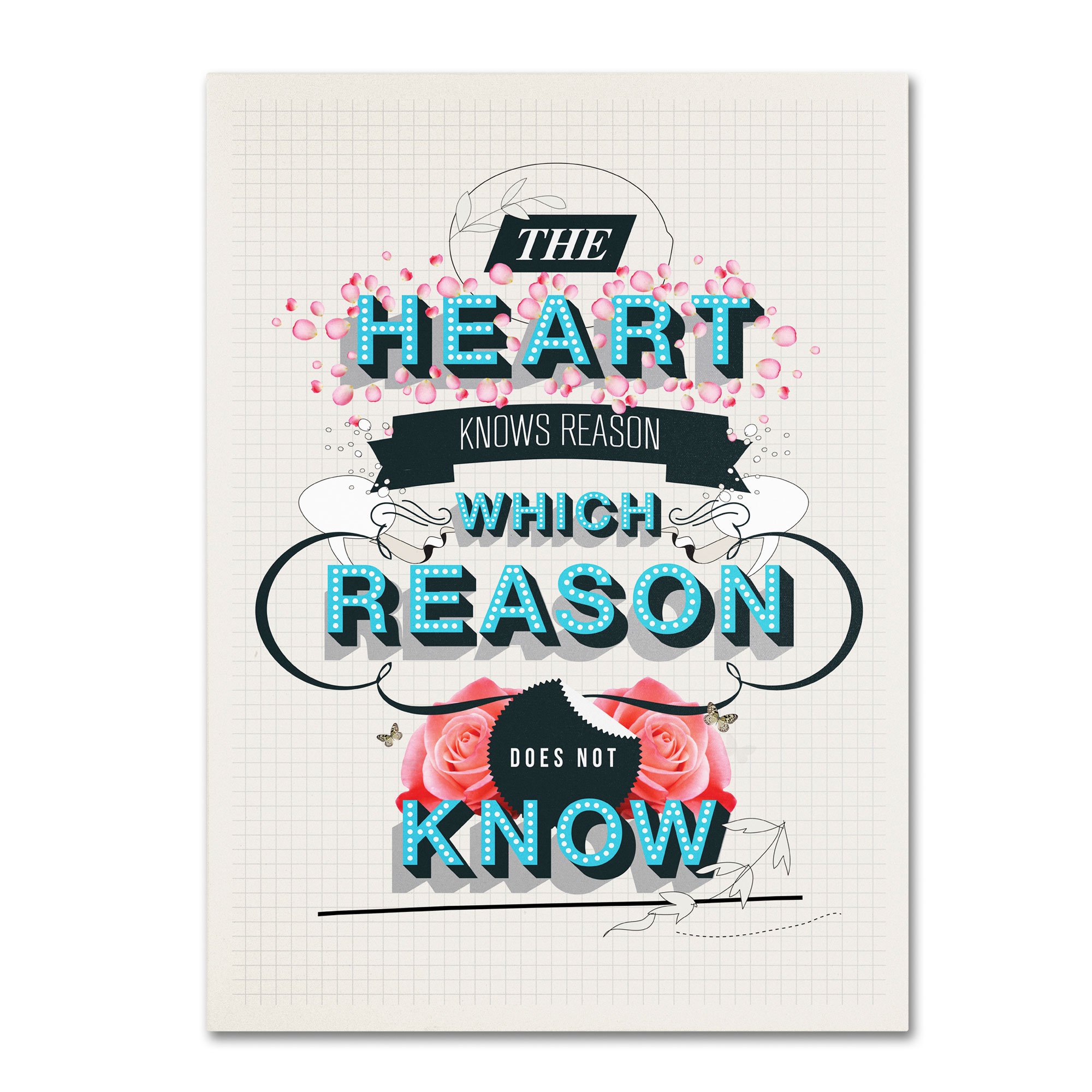 Kavan & Co The Reason Canvas Wall Art - 35x47 Inches Inspirational Home Decor for Living Room, Bedroom & Office