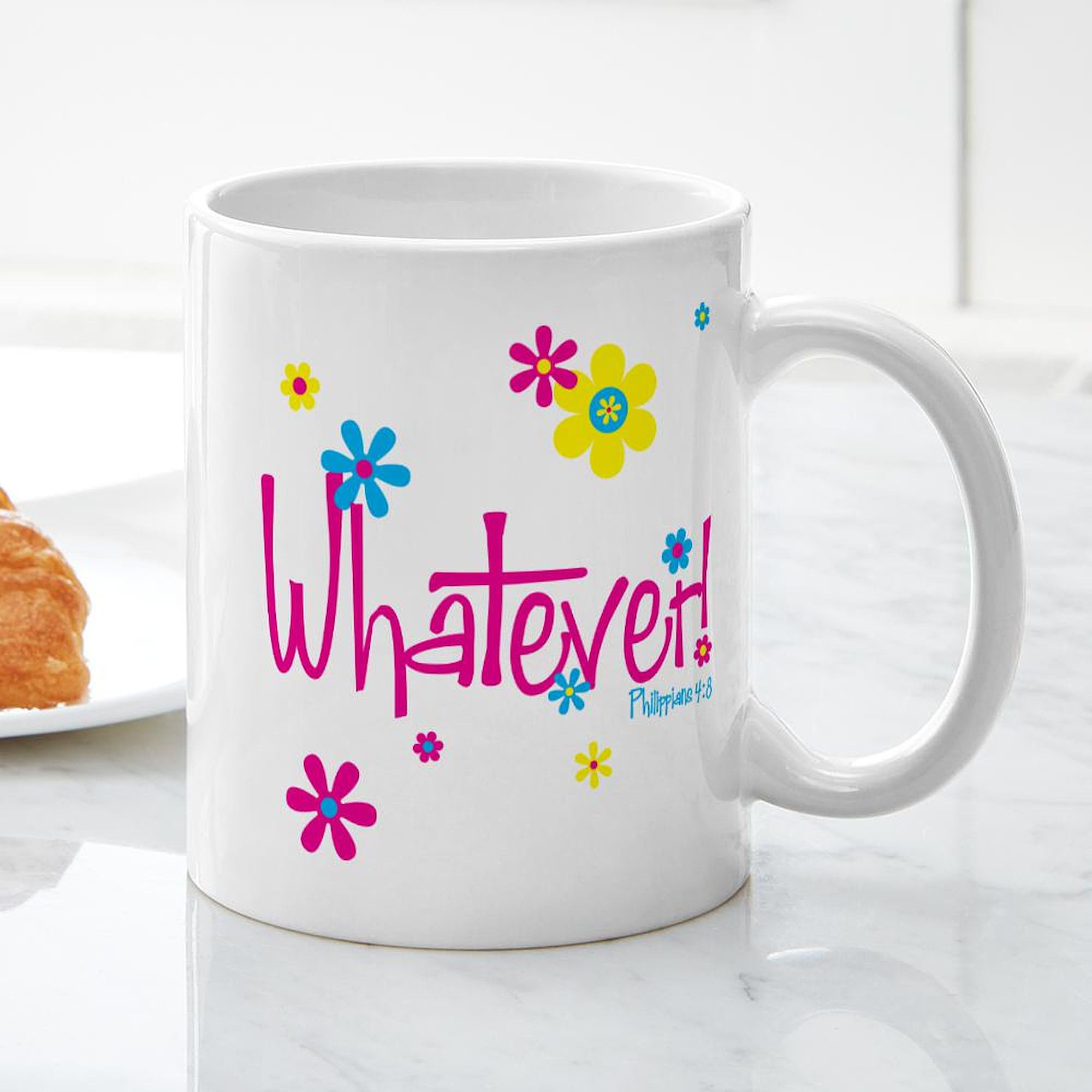11 oz (325 ml) Ceramic Coffee Mug - Funny 'Whatever!' Design by CafePress | Perfect for Office, Home & Gifts