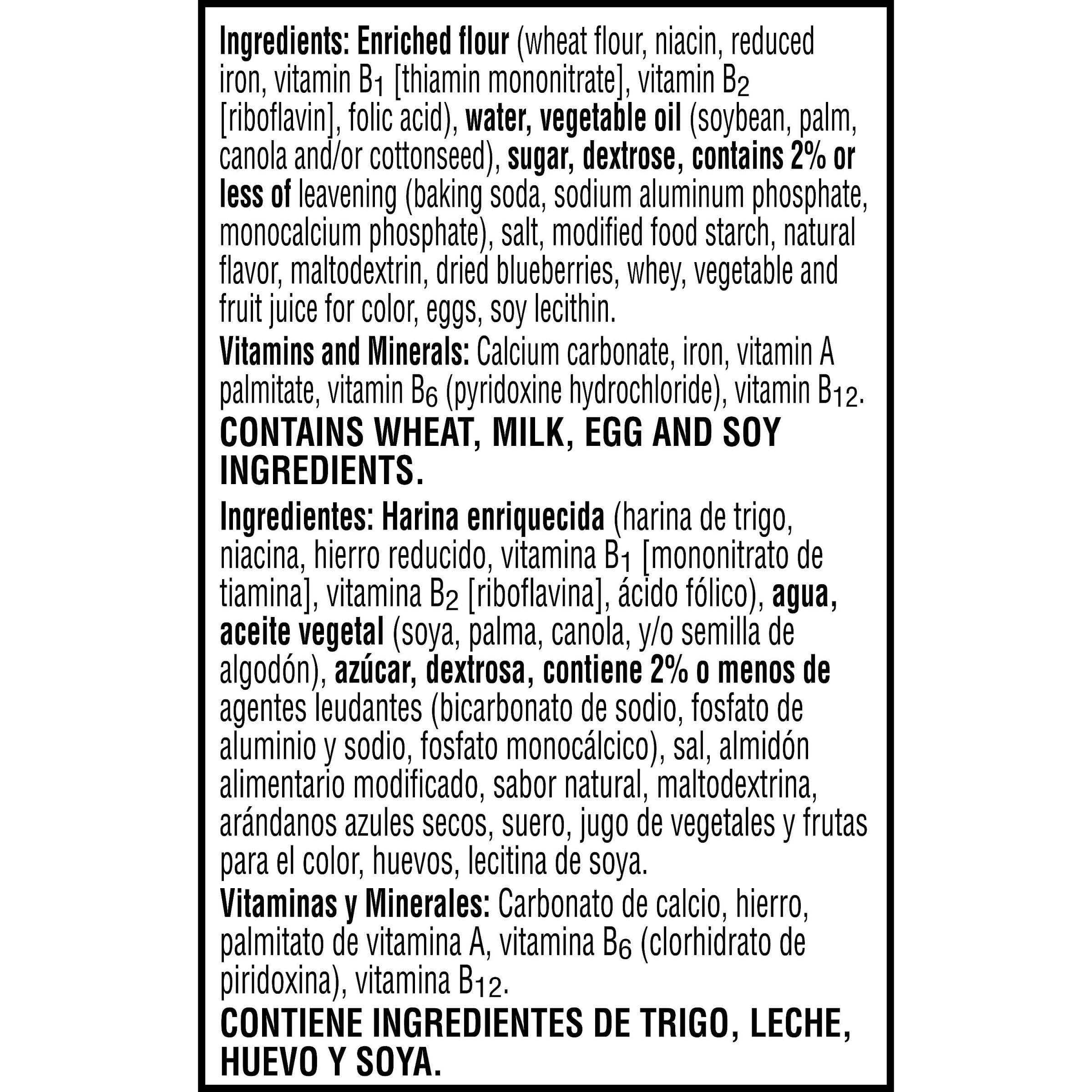 Eggo Frozen Waffles - Blueberry Flavored Breakfast Food, 12.3oz Box (10 Waffles) - Quick & Easy Morning Meal for Busy Families, Kids School Breakfast, or Weekend Brunch