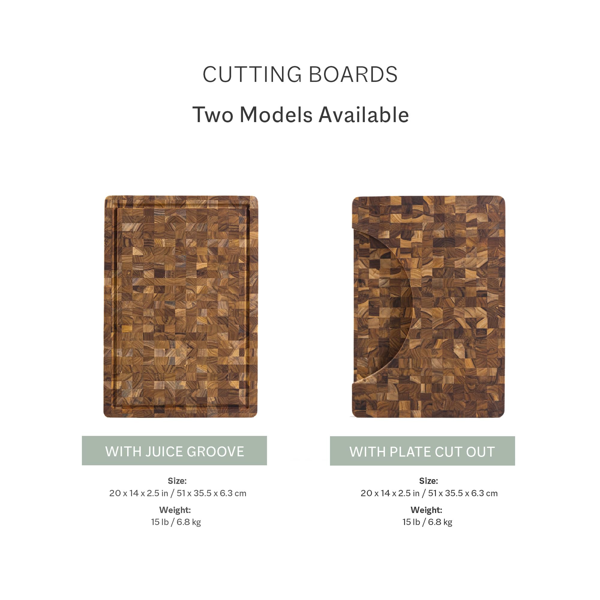 Premium Teak Wood Cutting Board - Extra Thick 20x14x2.5 Inch Butcher Block for Roasts, Meats & Daily Kitchen Use - FSC Certified Teakhaus - Perfect for Chefs, Home Cooking & Entertaining