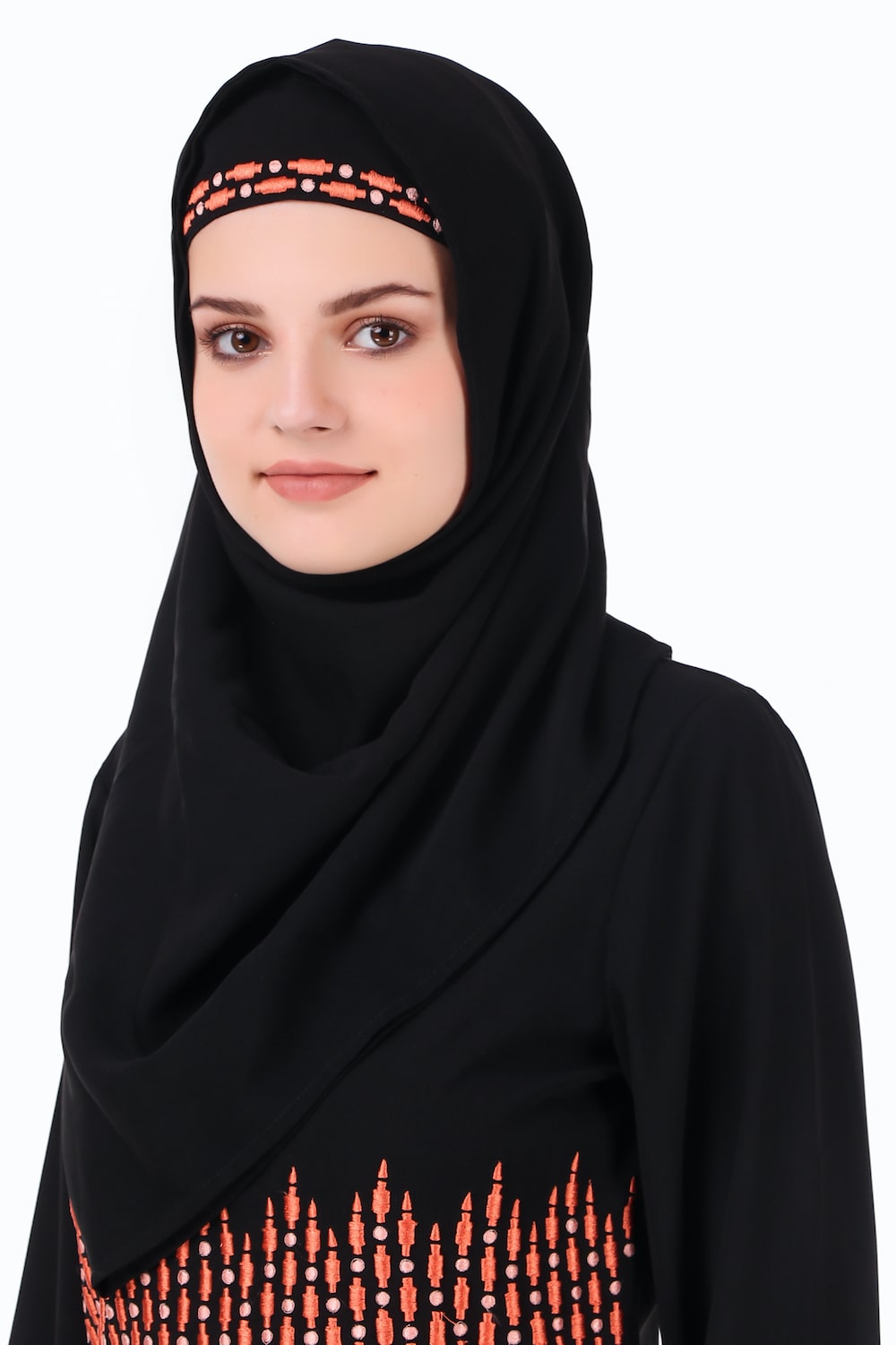 Elegant Graphic Stripe Embroidered A-Line Abaya Dress for Women - Perfect for Ramadan, Eid, Prayer & Special Occasions