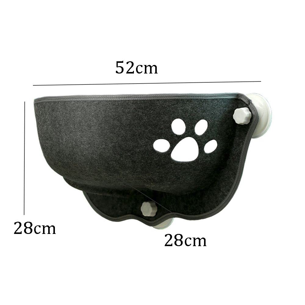 Premium Cat Window Perch Hammock with Strong Suction Cups - Cozy Pink Cat Bed, Shelf & Lounge for Indoor Cats - Perfect for Sunny Windows, Apartment Living & Feline Relaxation