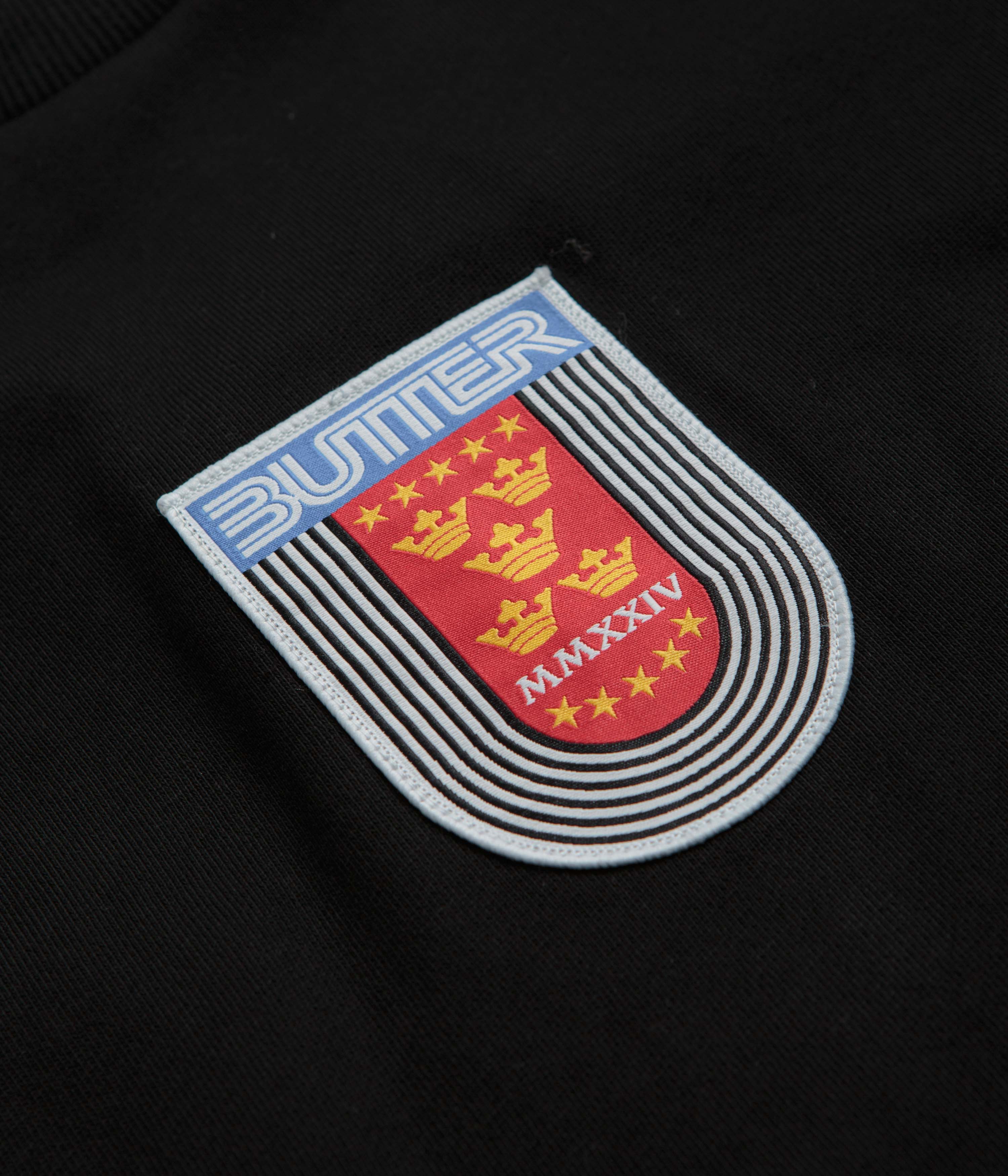 Butter Goods Crown Crewneck Sweatshirt - Black | Men's & Women's Casual Pullover Hoodie for Streetwear & Everyday Comfort