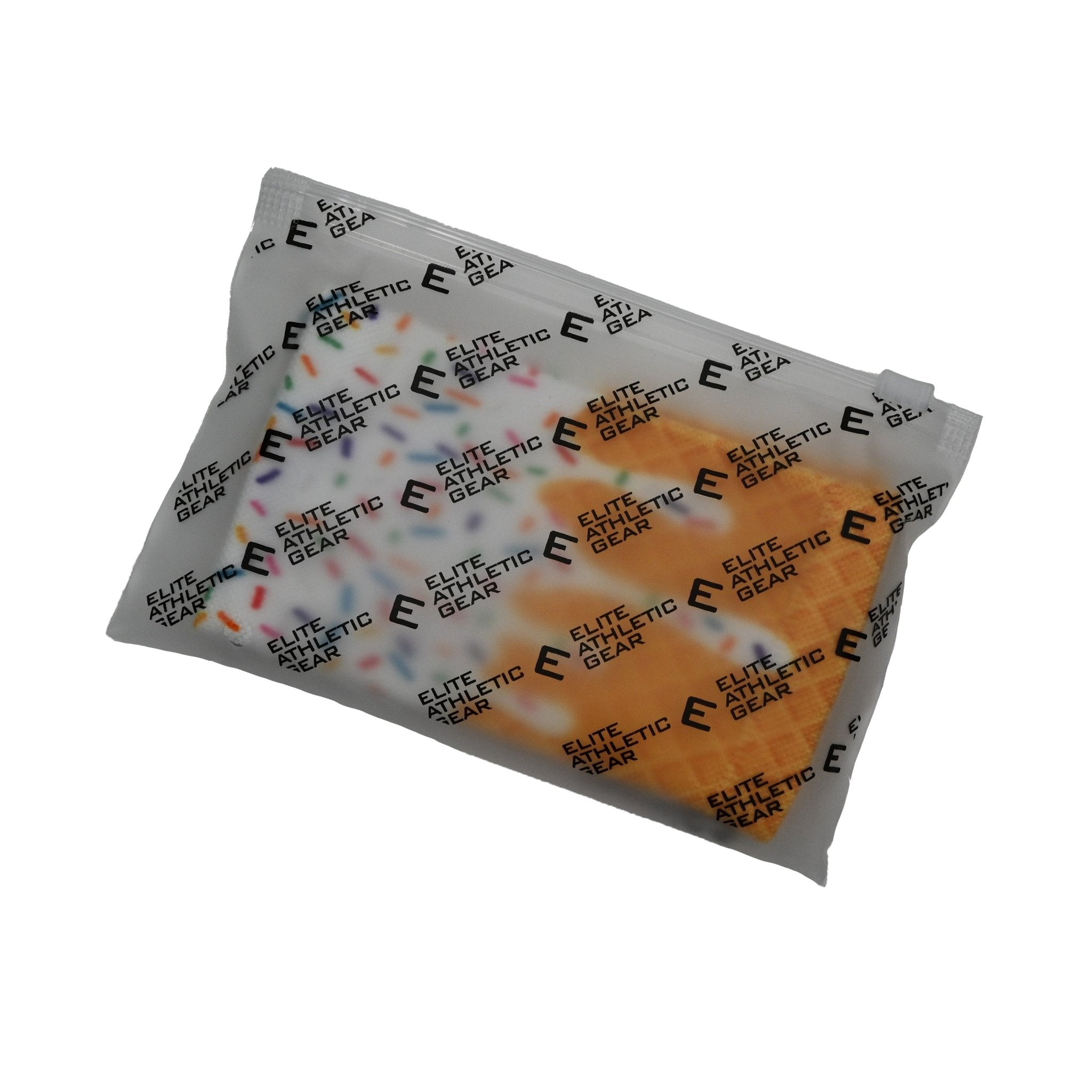 White Ice Cream Wrist Support Sleeves - Breathable Compression Brace for Carpal Tunnel, Arthritis & Tendonitis Relief - Perfect for Typing, Gaming & Office Work