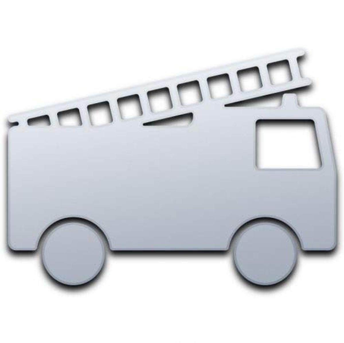 Cool Creations Fire Engine Mirror 12cm x 8cm - Perfect for Kids' Rooms, Themed Decor, and Firefighter Gift Ideas
