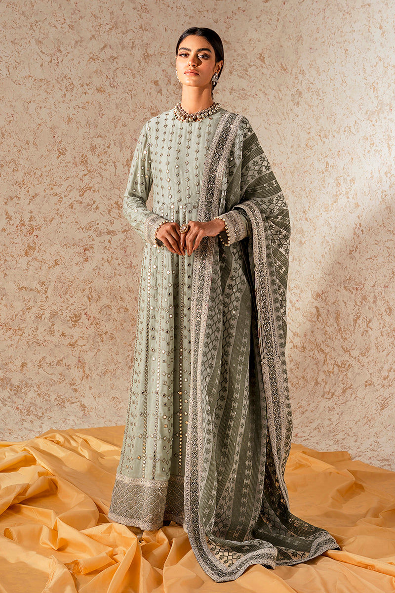 Elegant MISHRA 2PC Set (Embroidered Cotton Shirt & Dupatta) - Perfect for Festivals, Weddings & Ethnic Occasions