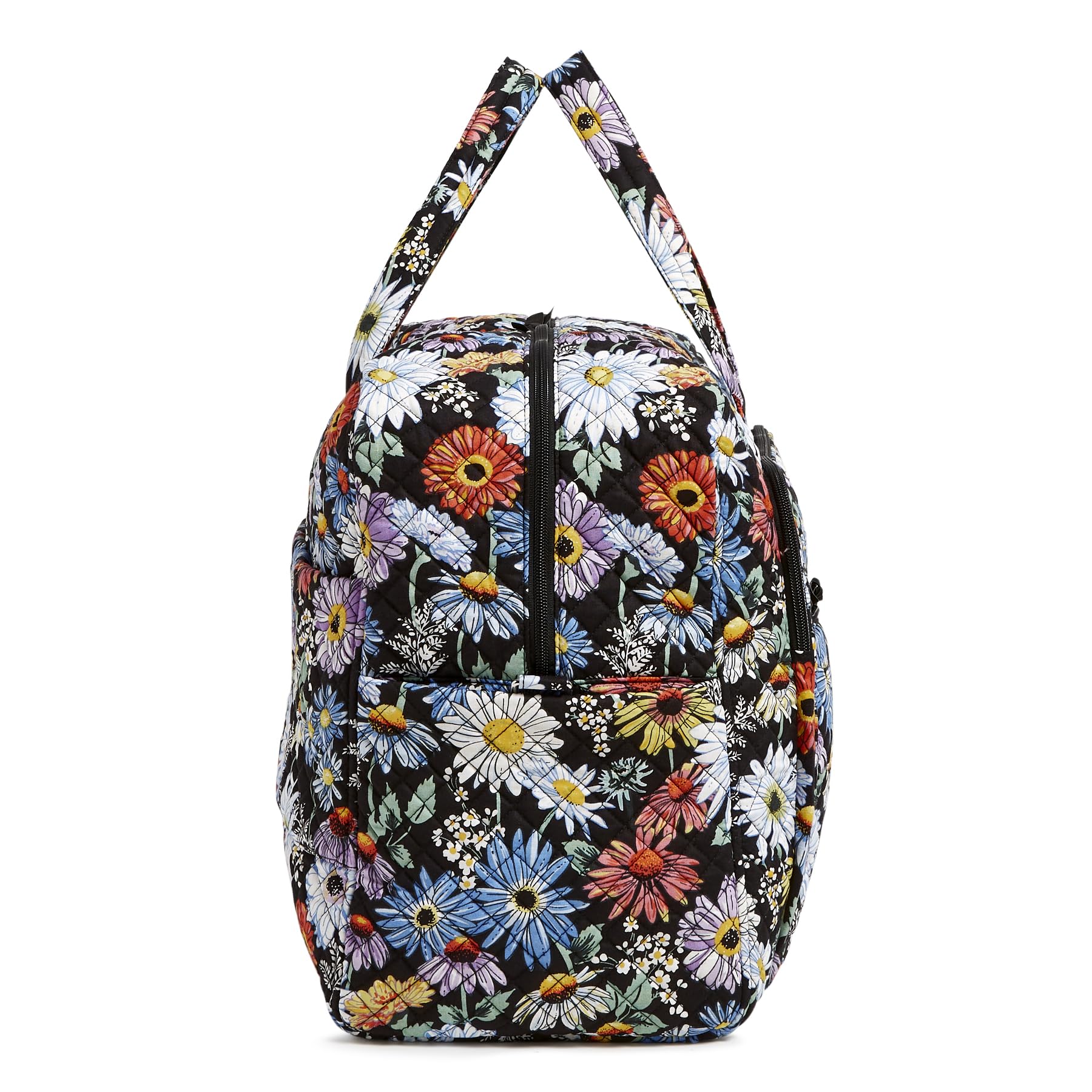 Vera Bradley Women's Cotton Grand Weekender Travel Bag - Spacious Overnight Bag for Women, Lightweight Carry-On Luggage with Pockets - Perfect for Weekend Getaways, Business Trips & Air Travel
