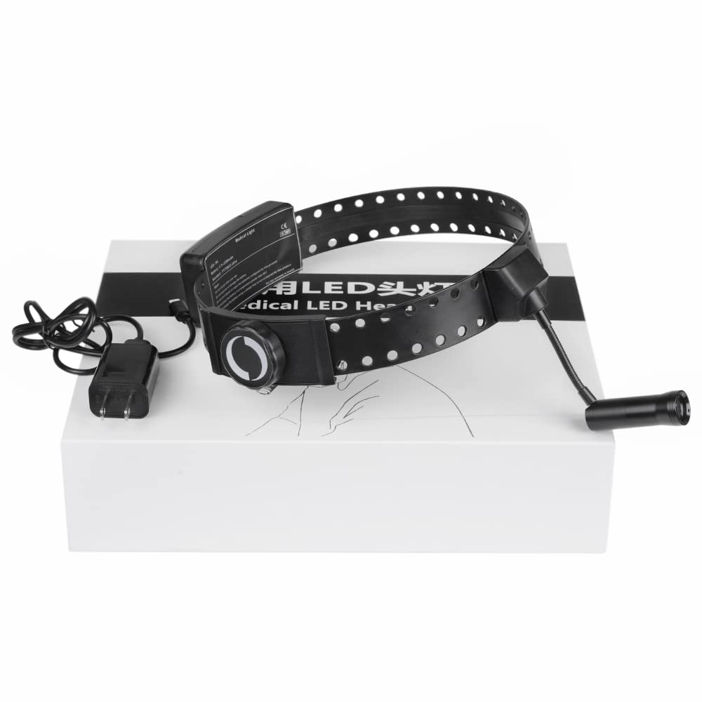 NSKI 5W LED Headlamp - Ultra Bright Headband Flashlight with 2 AA Batteries - Perfect for Camping, Hiking, Running & Night Work