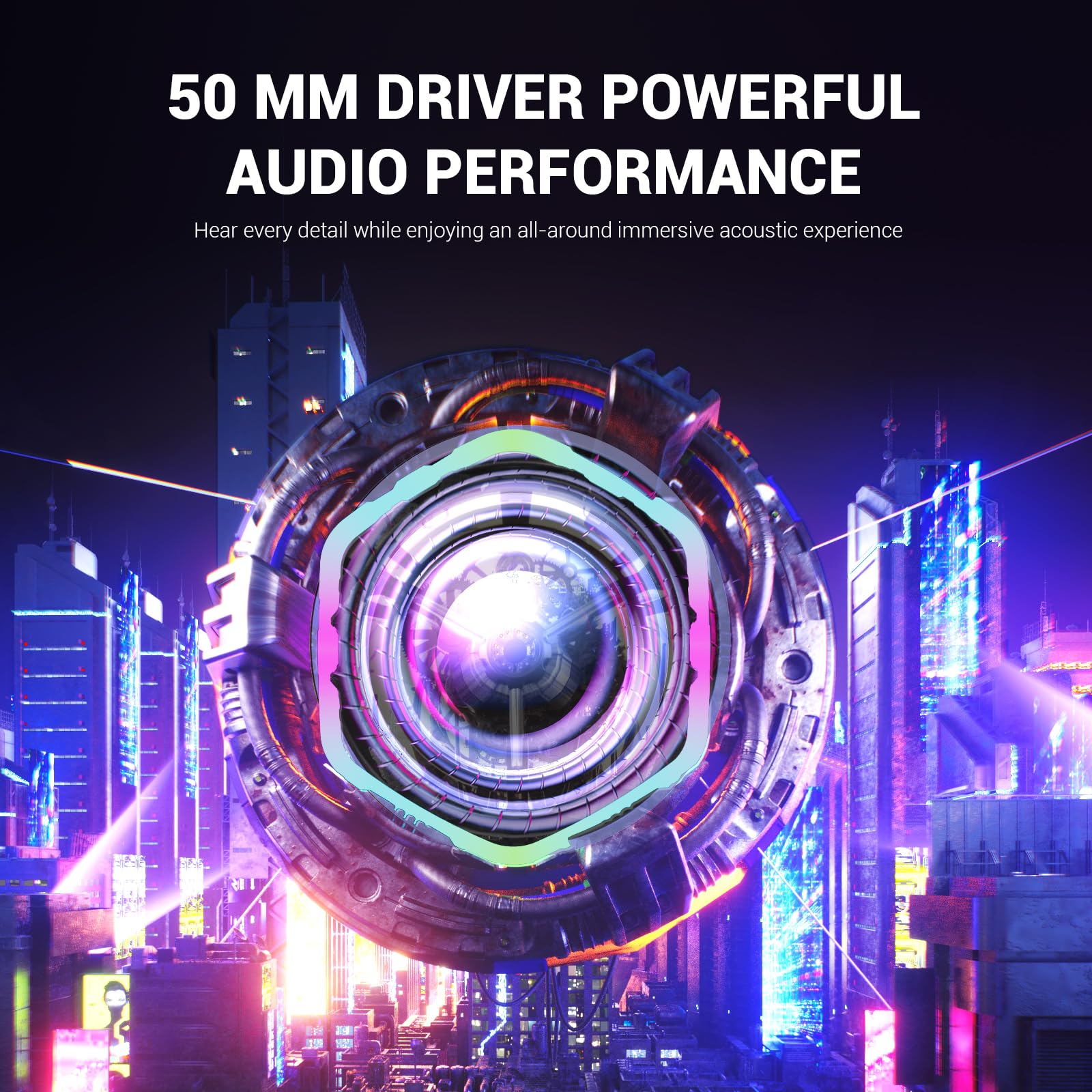 EKSA E1000V2 USB Gaming Headset with Noise Cancelling Mic - 7.1 Surround Sound Wired Headphones for PC, PS4, PS5, Laptop - RGB Lighting & Comfortable Ear Cushions (Black) | Perfect for Competitive Gaming, Streaming & Online Meetings