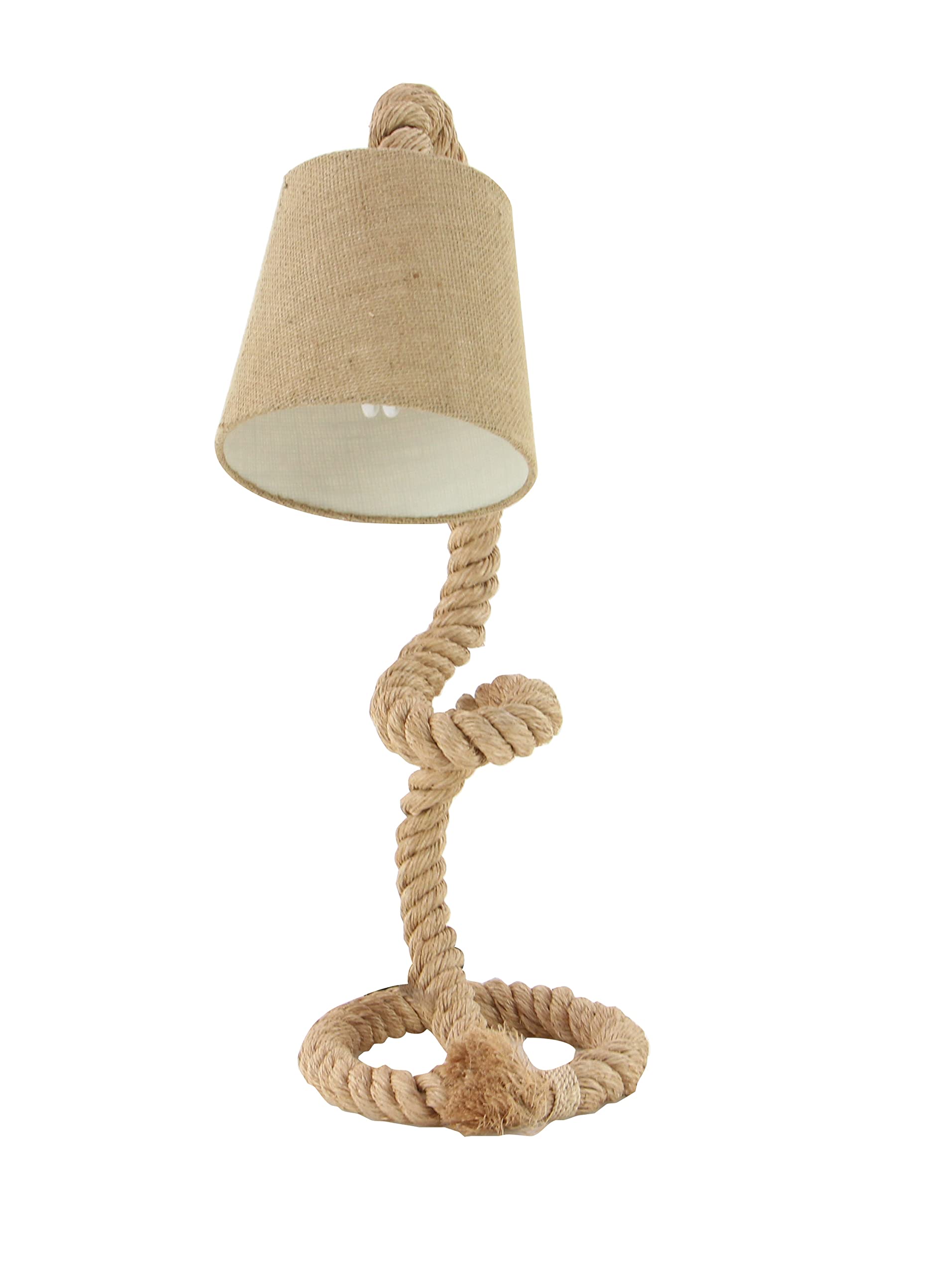 Handmade Jute Rope Desk Lamp - 11